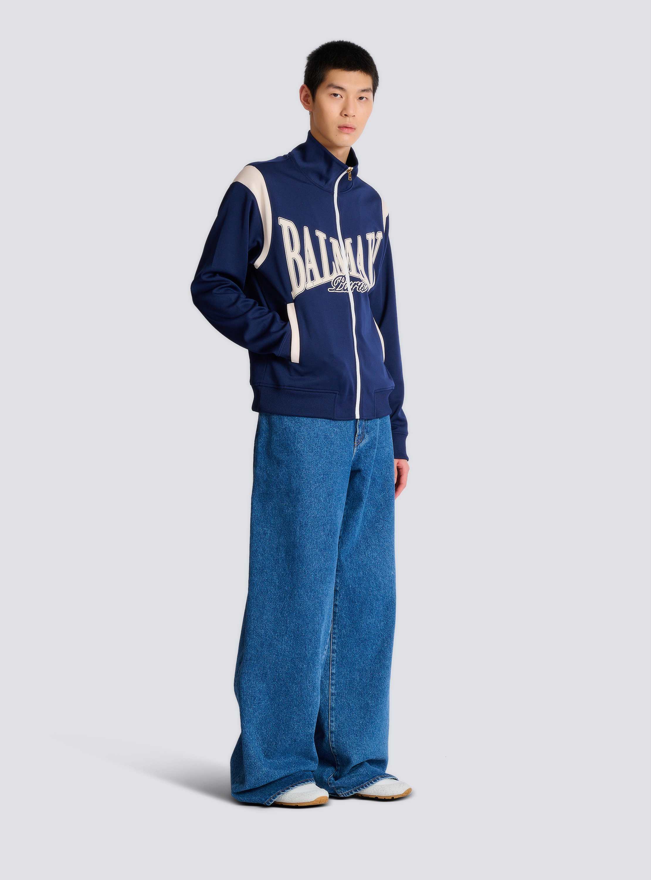 Balmain College zipped tracksuit jacket