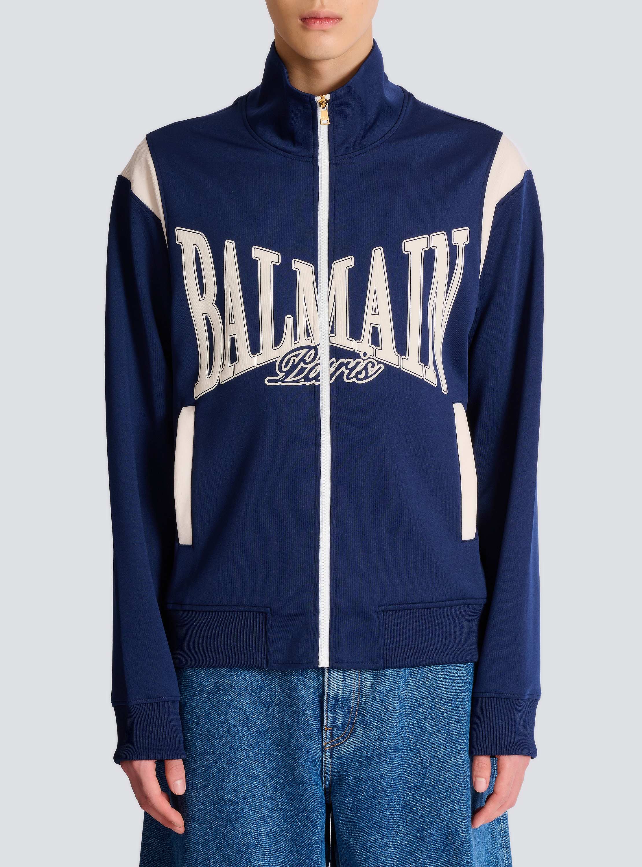 Balmain College zipped tracksuit jacket