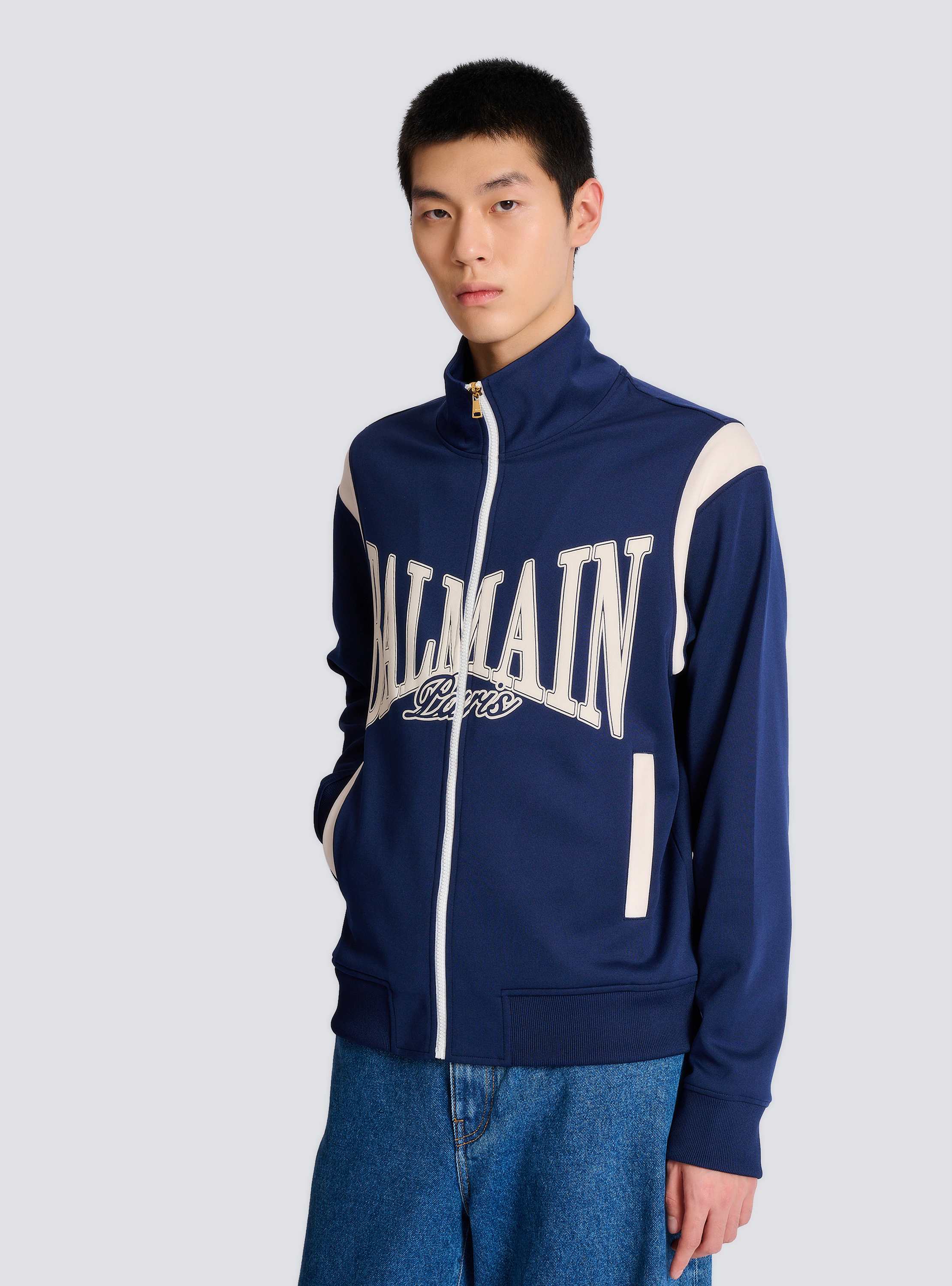 Balmain College zipped tracksuit jacket