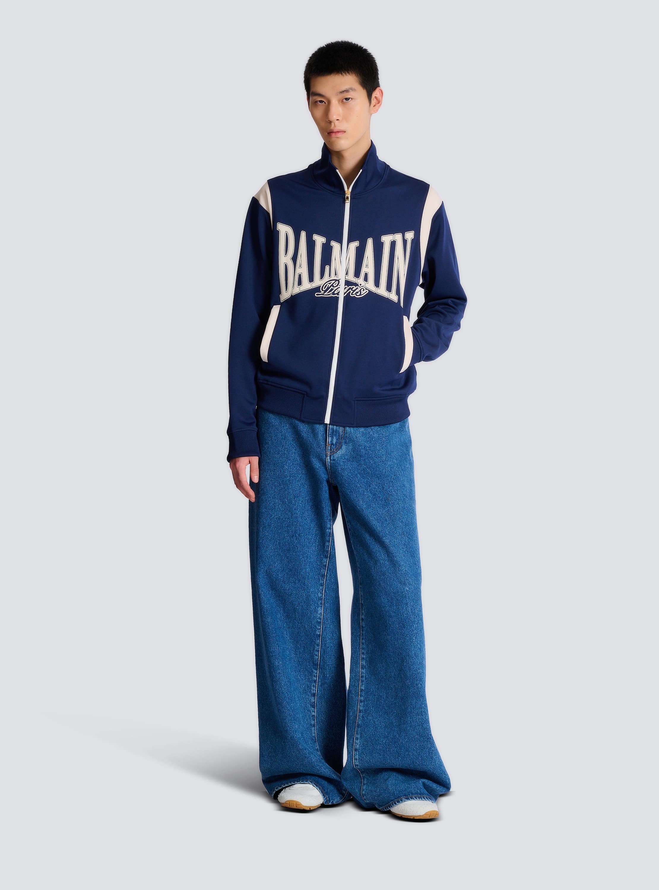Balmain College zipped tracksuit jacket