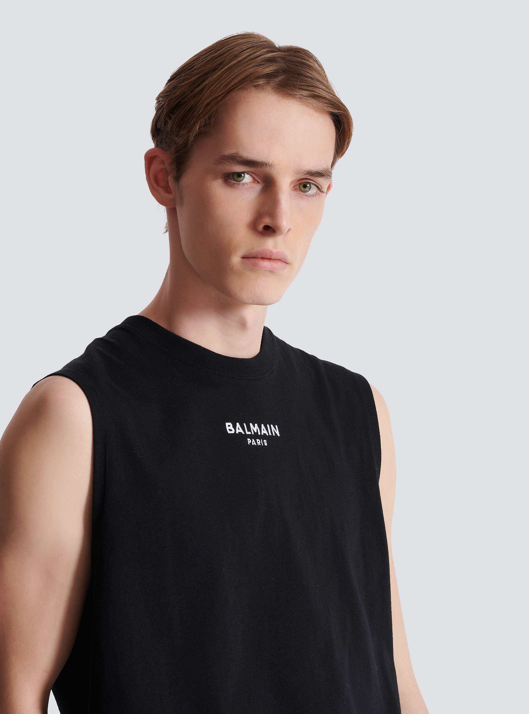 Balmain Paris embroidered vest top - Men | BALMAIN