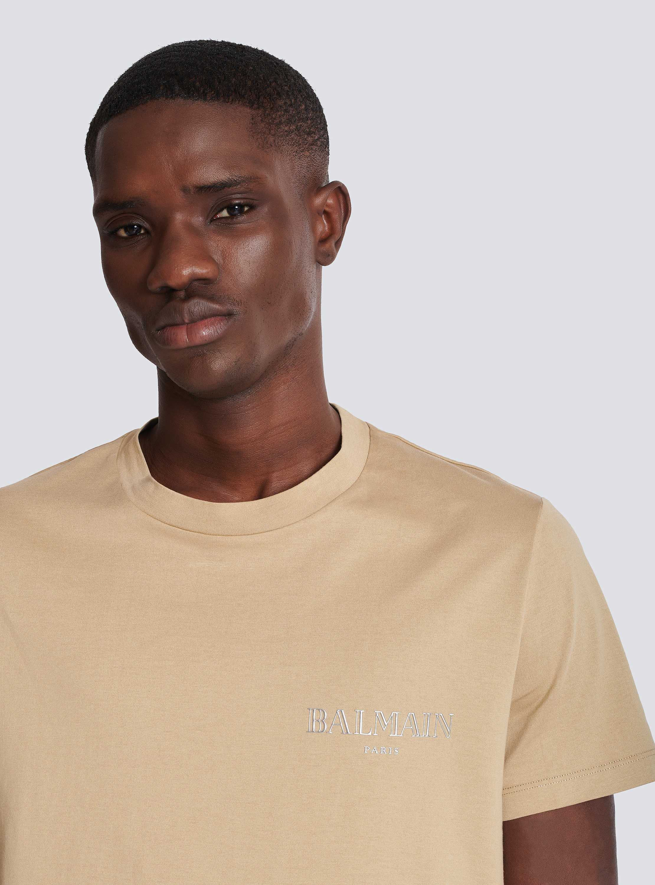 T-shirt with vintage gel Balmain logo