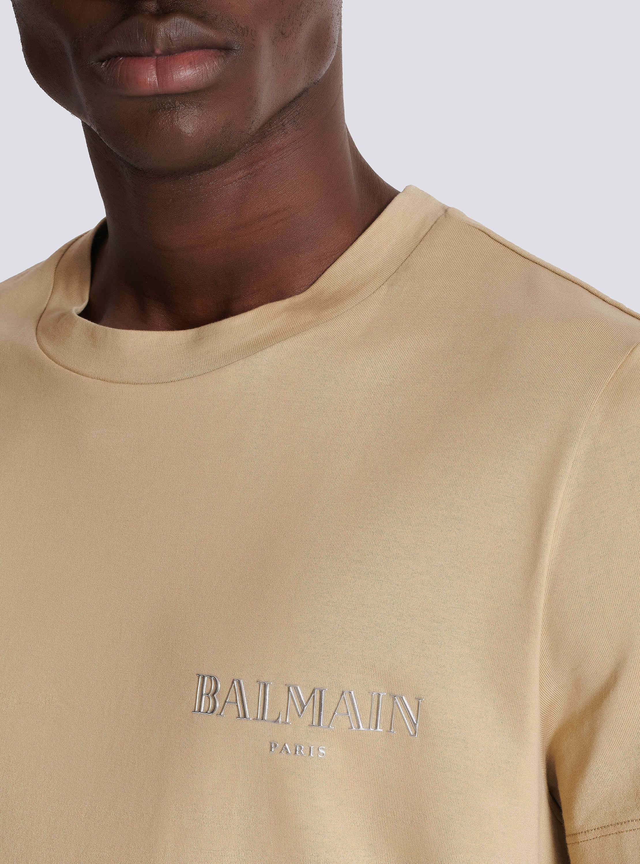 T-shirt with vintage gel Balmain logo