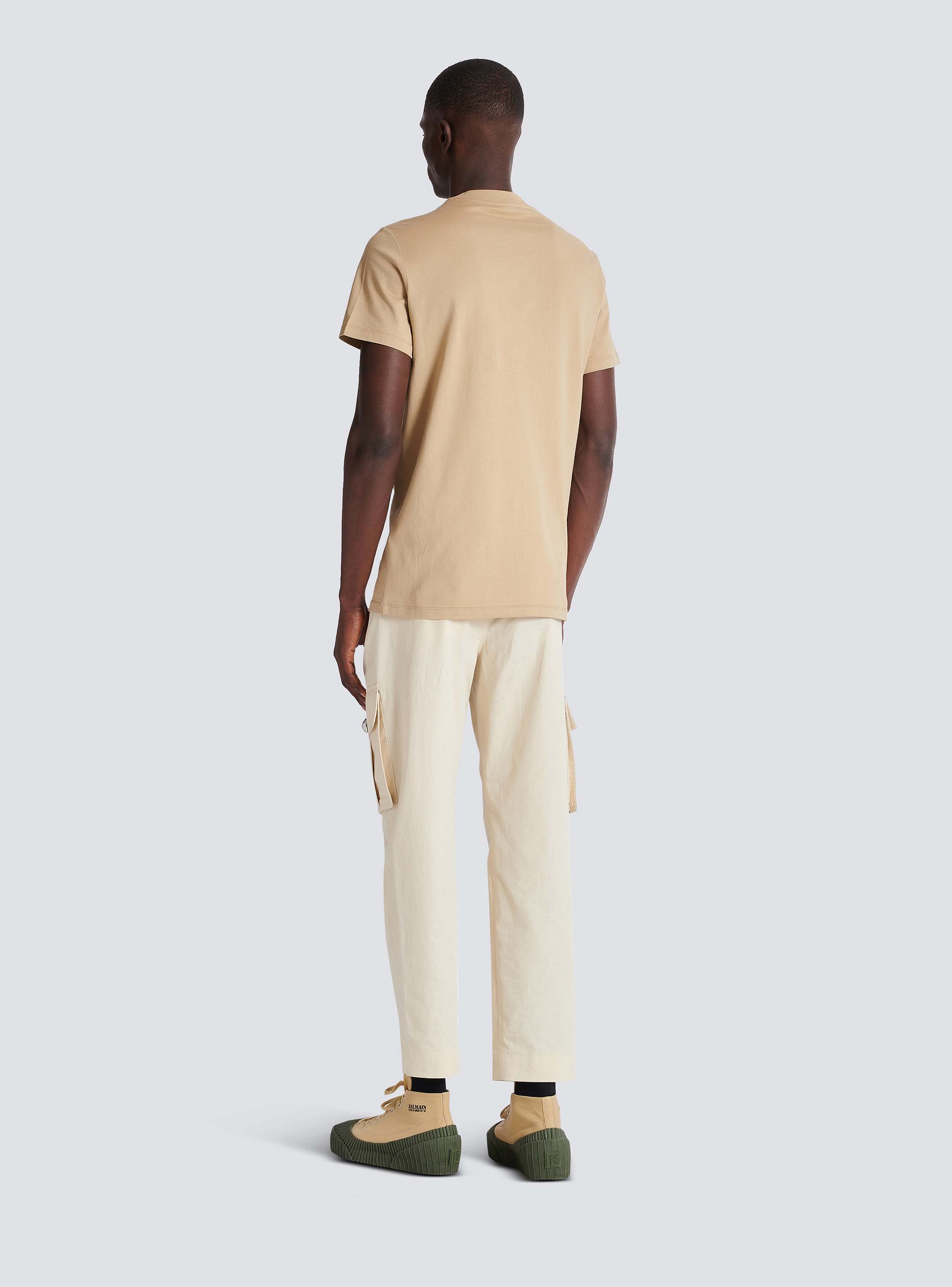 T-shirt with vintage gel Balmain logo