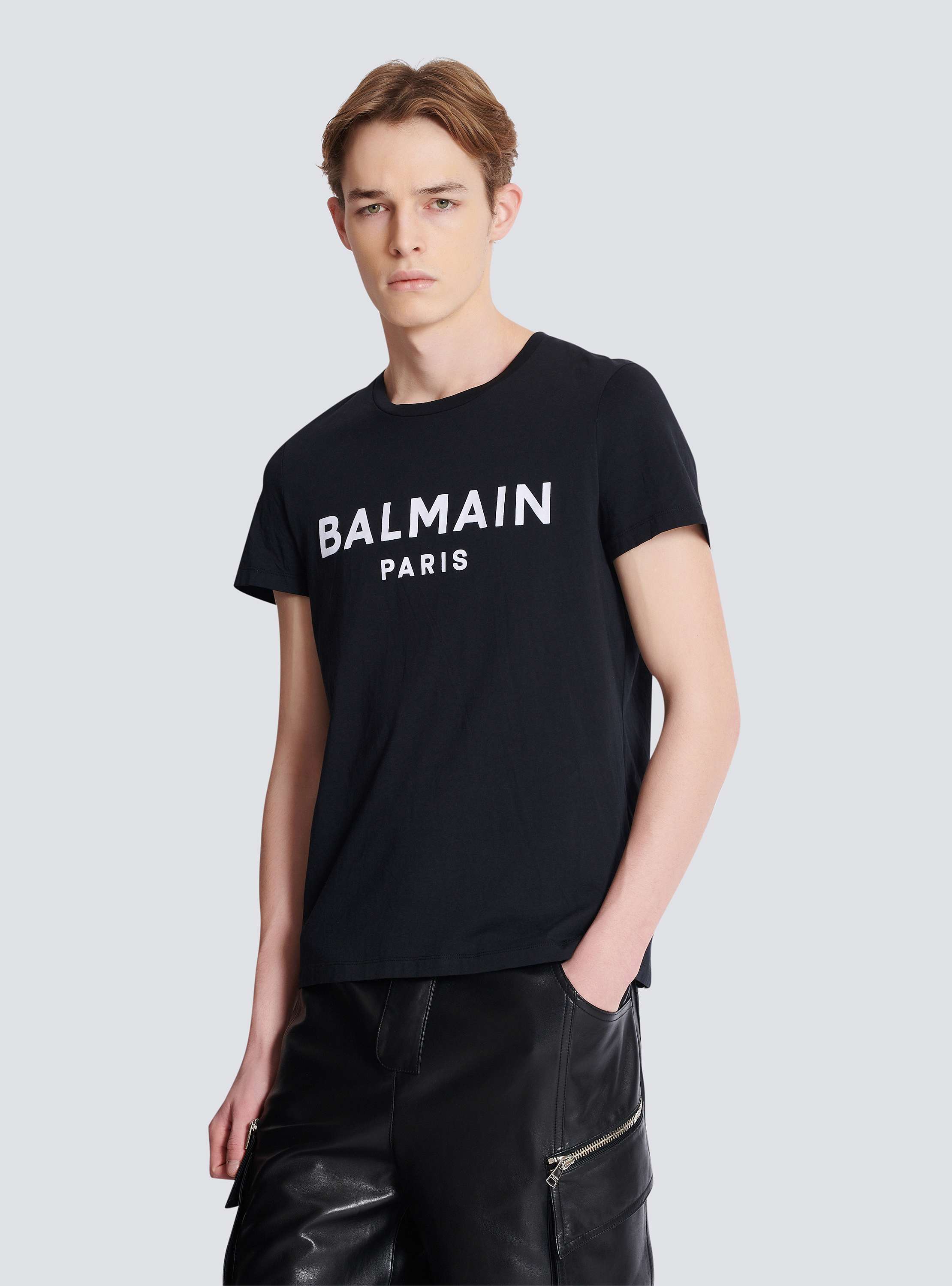 T-shirt with Balmain Paris print - Men | BALMAIN