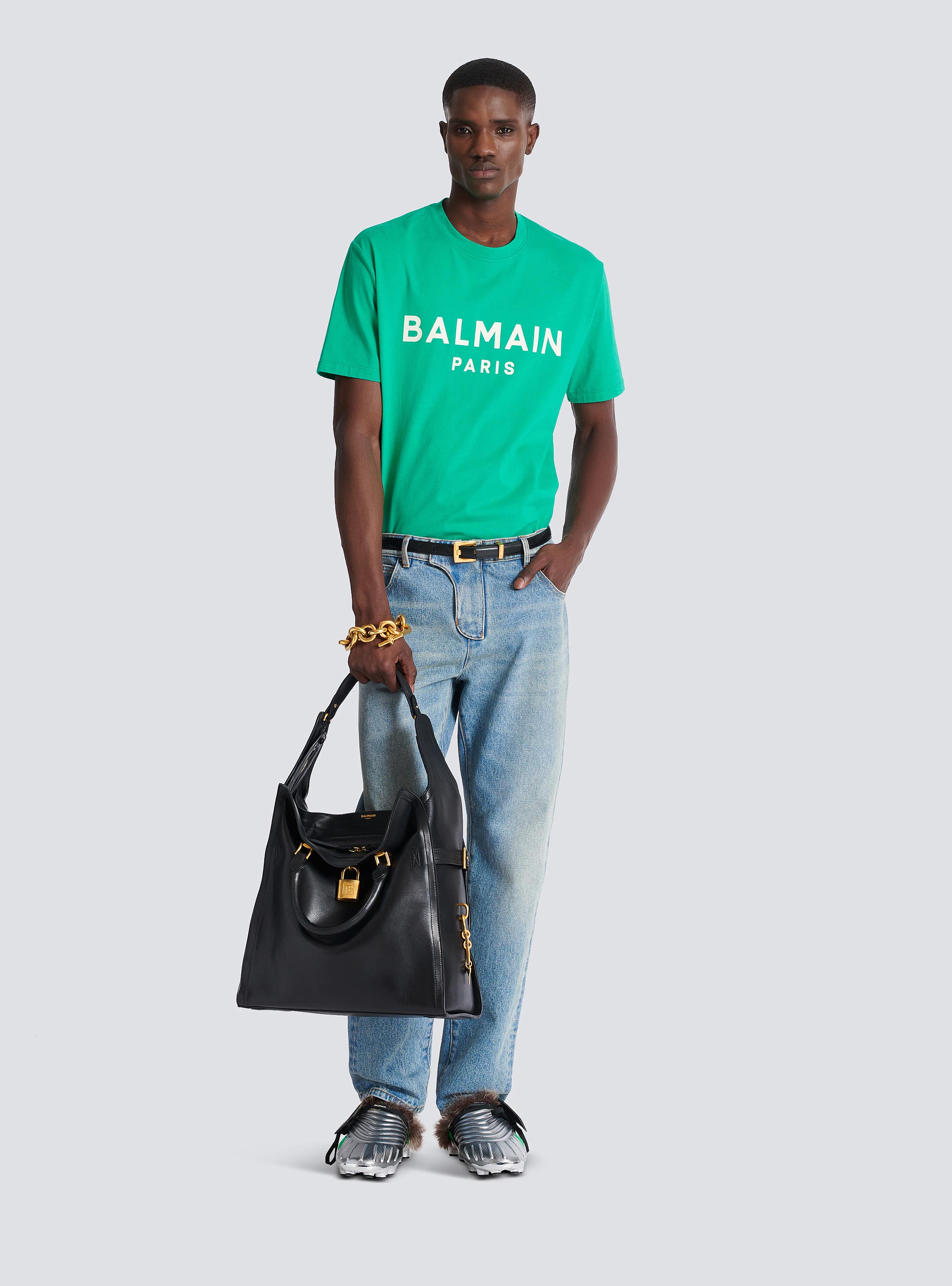 T-shirt with Balmain Paris print - Men | BALMAIN