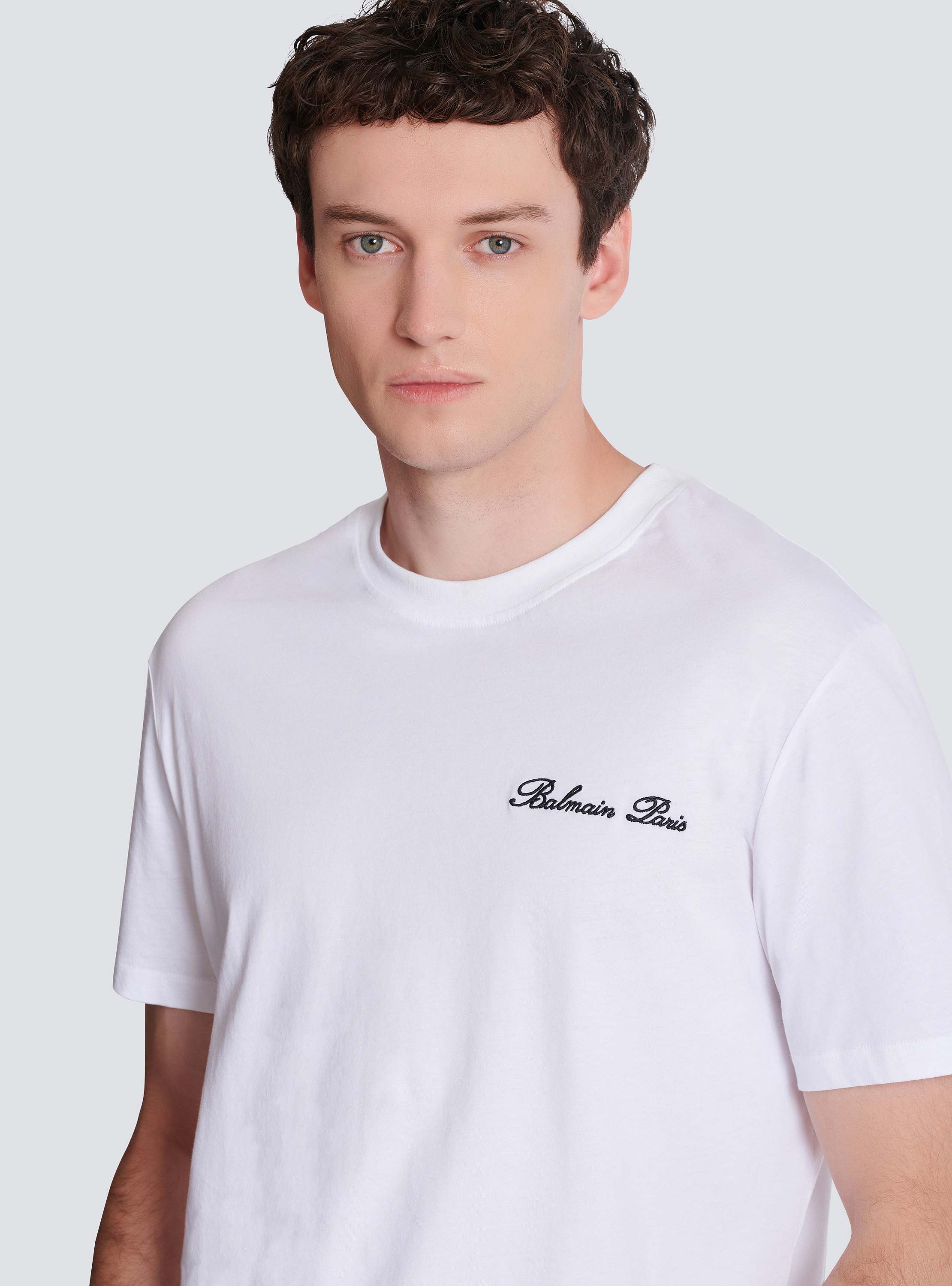 Embroidered Balmain Signature T-shirt