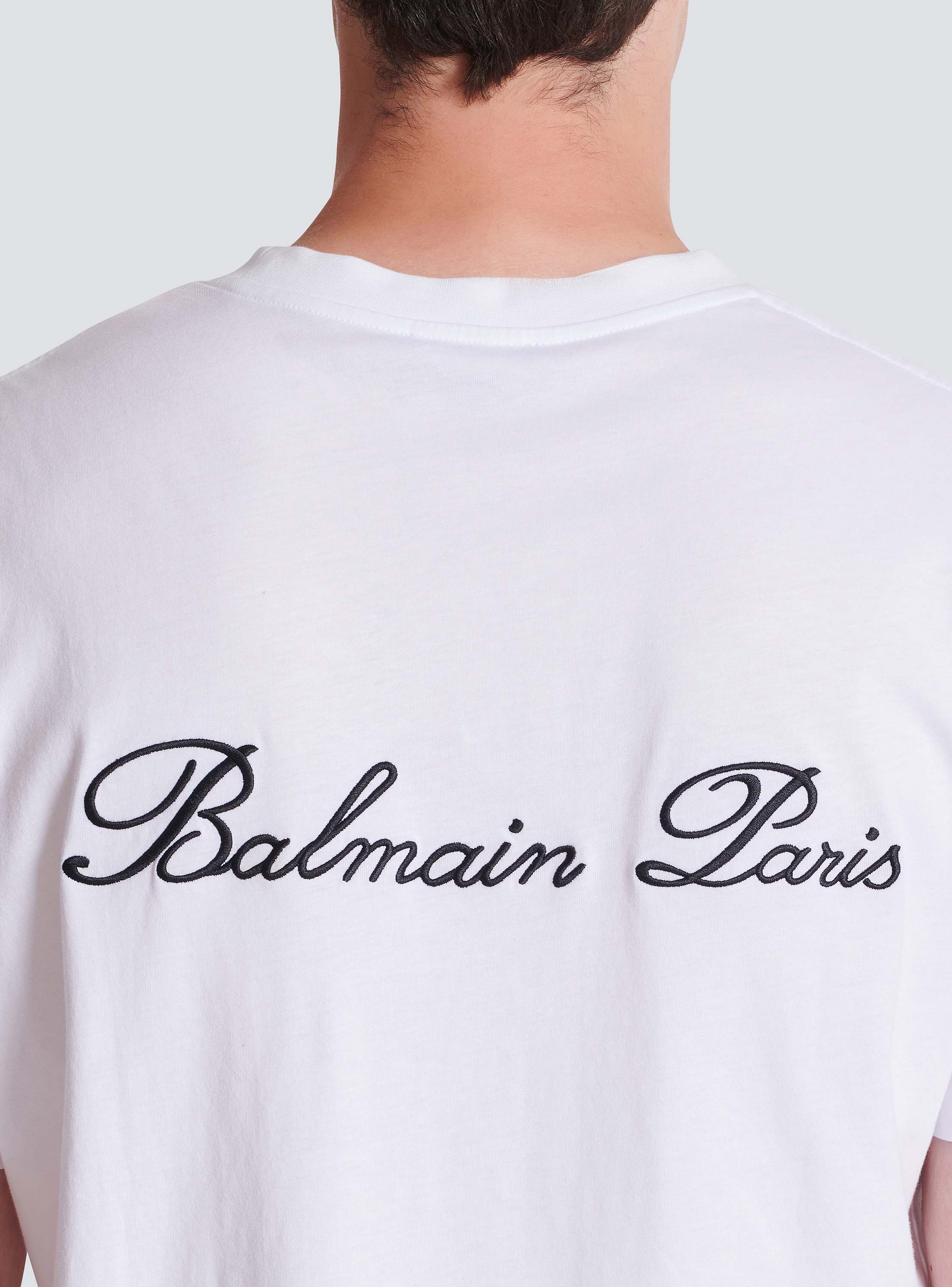 Embroidered Balmain Signature T-shirt