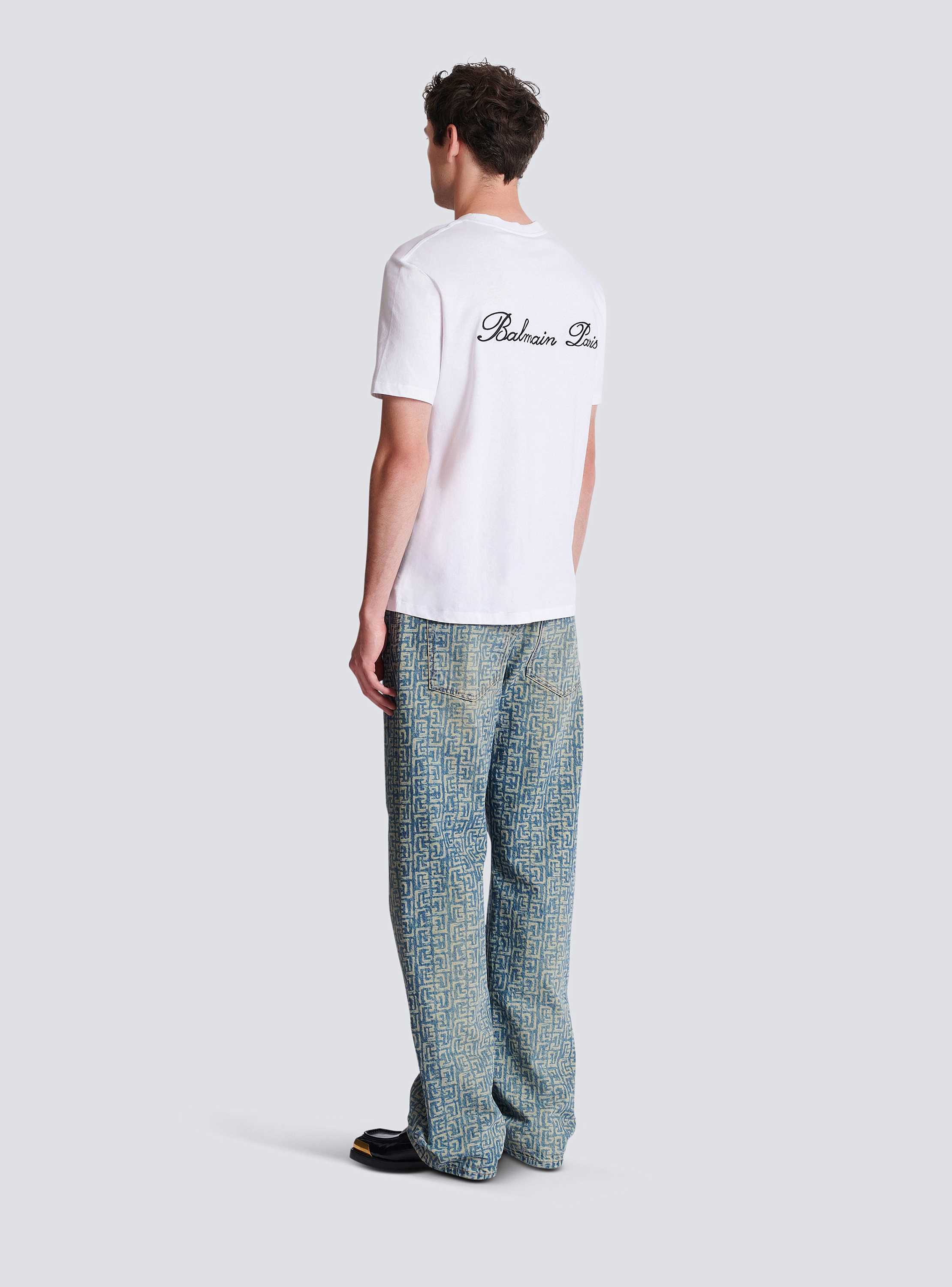 Embroidered Balmain Signature T-shirt