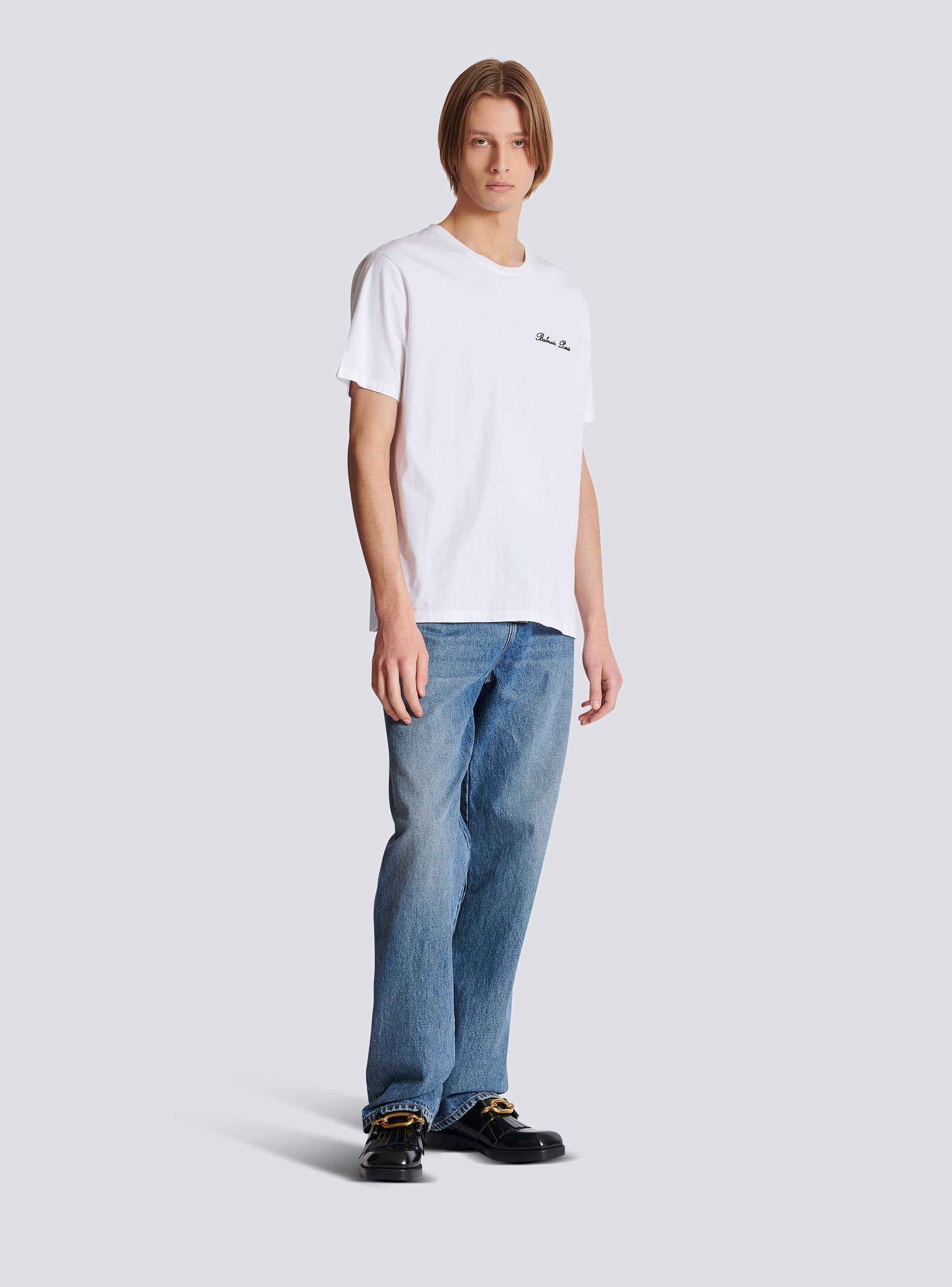 Balmain シグネチャー刺繍をあしらったTシャツ - Men | BALMAIN