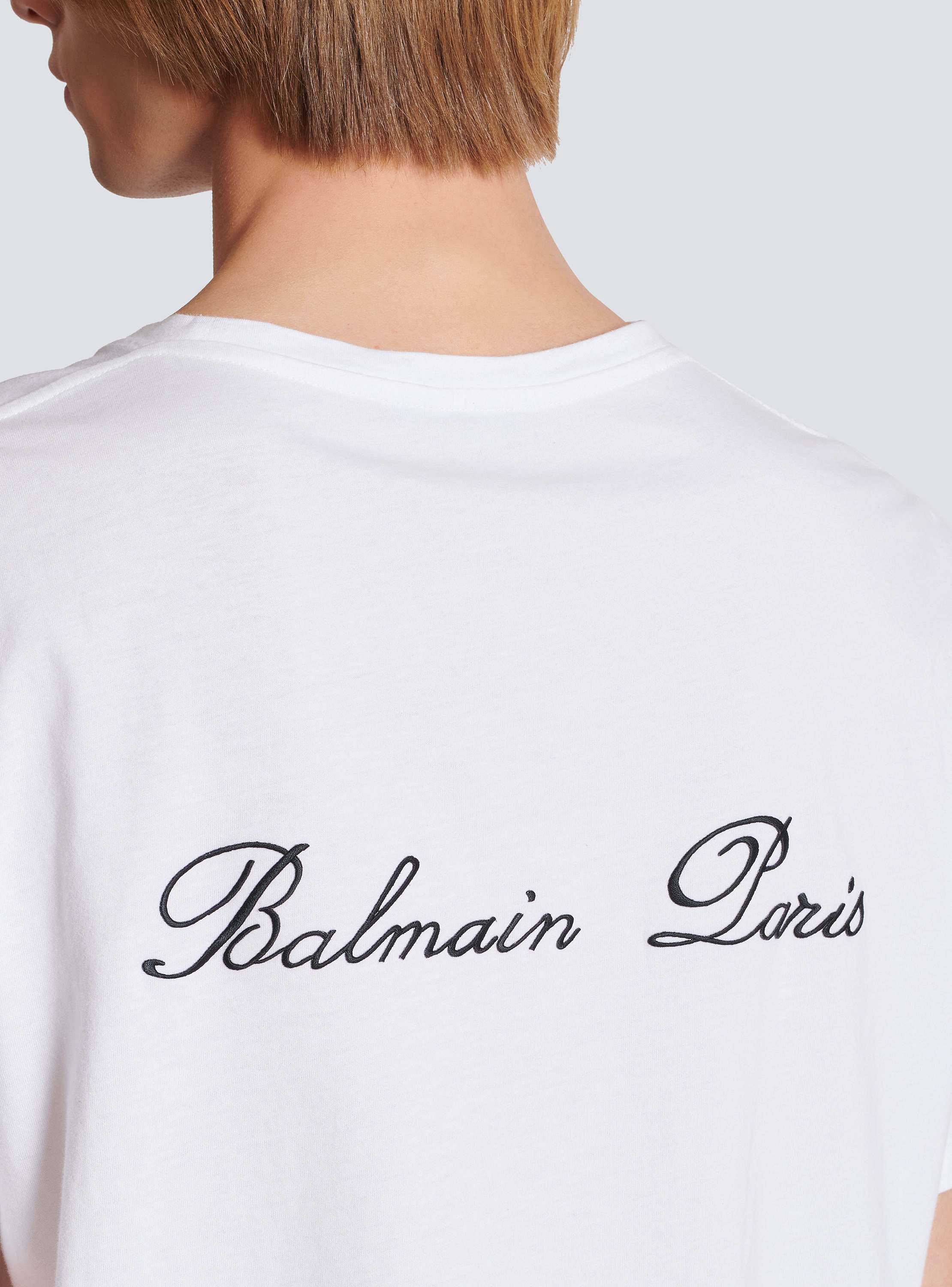 Balmain シグネチャー刺繍をあしらったTシャツ - Men | BALMAIN