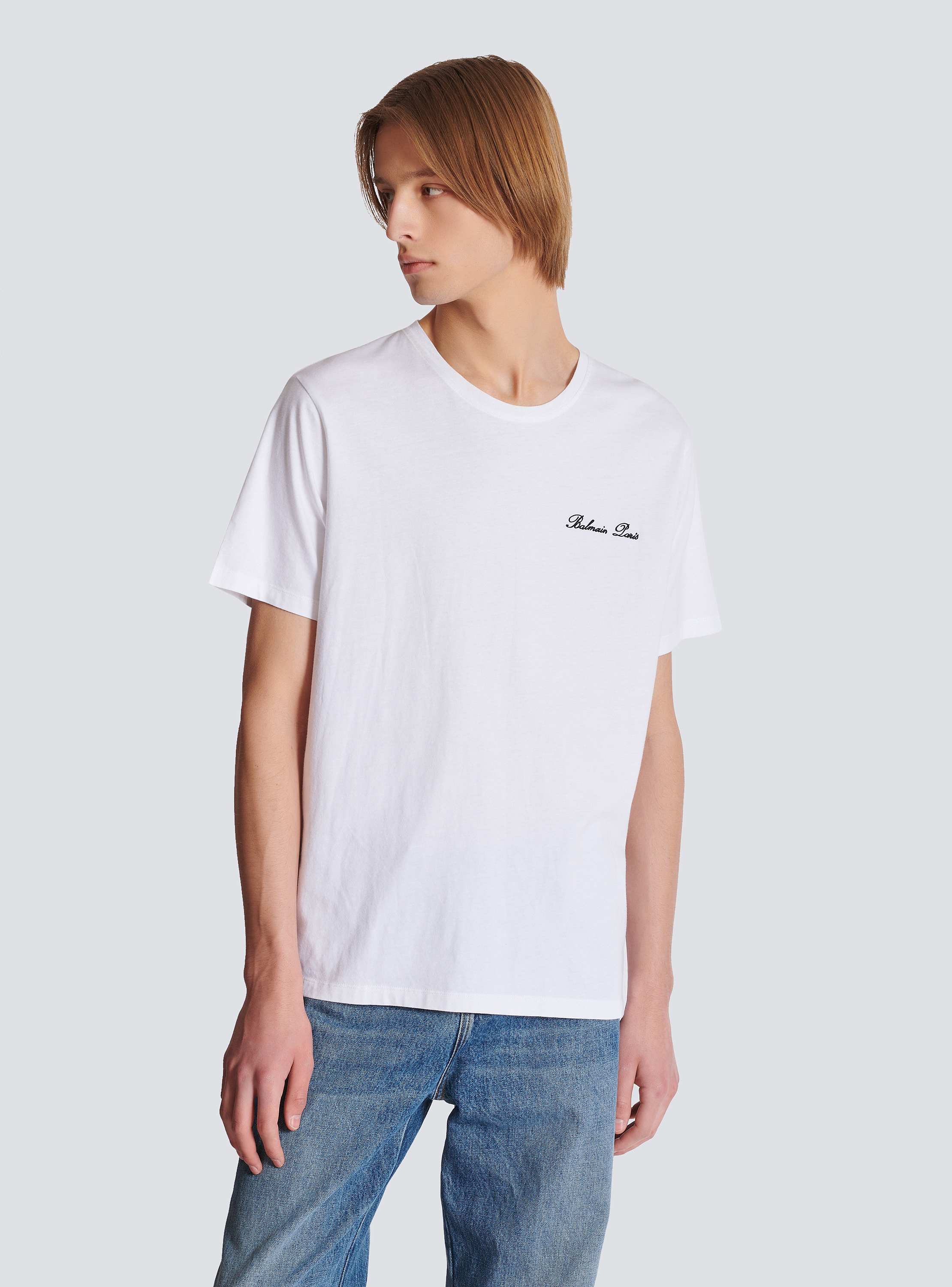 Balmain シグネチャー刺繍をあしらったTシャツ - Men | BALMAIN