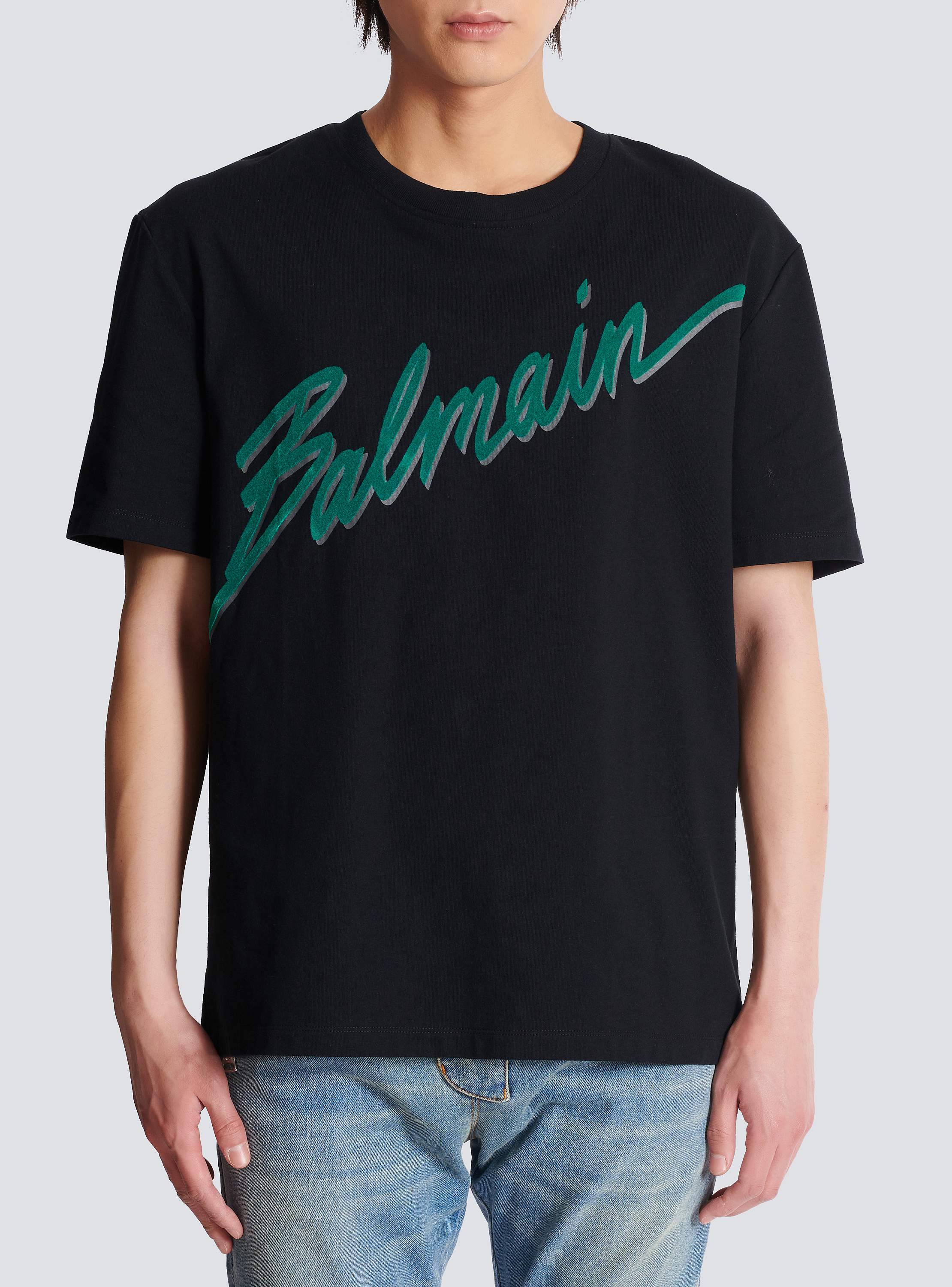 BALMAIN バルマン Balmain シグネチャー Tシャツ{-BDS} - underbar