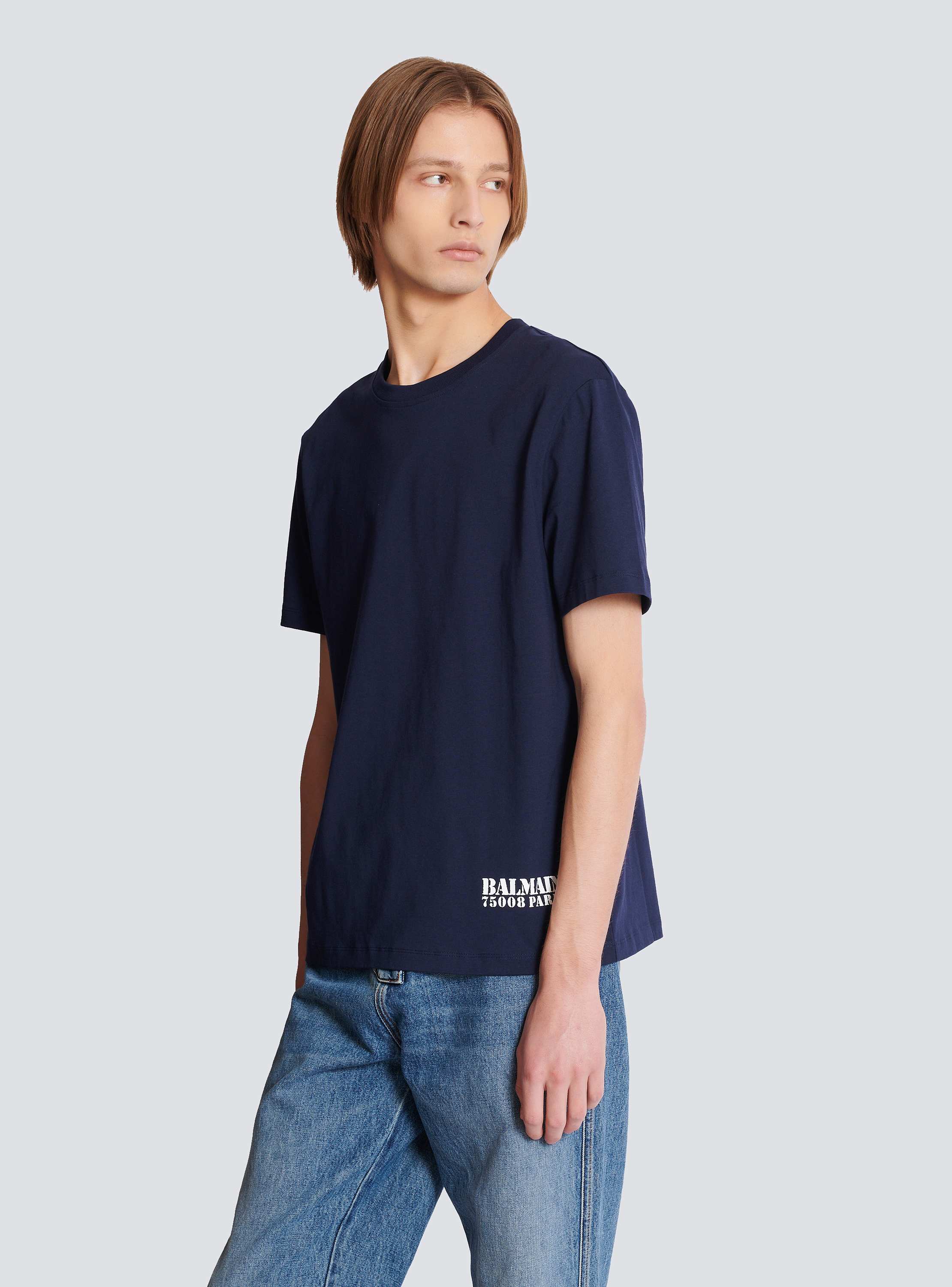 Small Balmain Stamp printed T-shirt - Men | BALMAIN