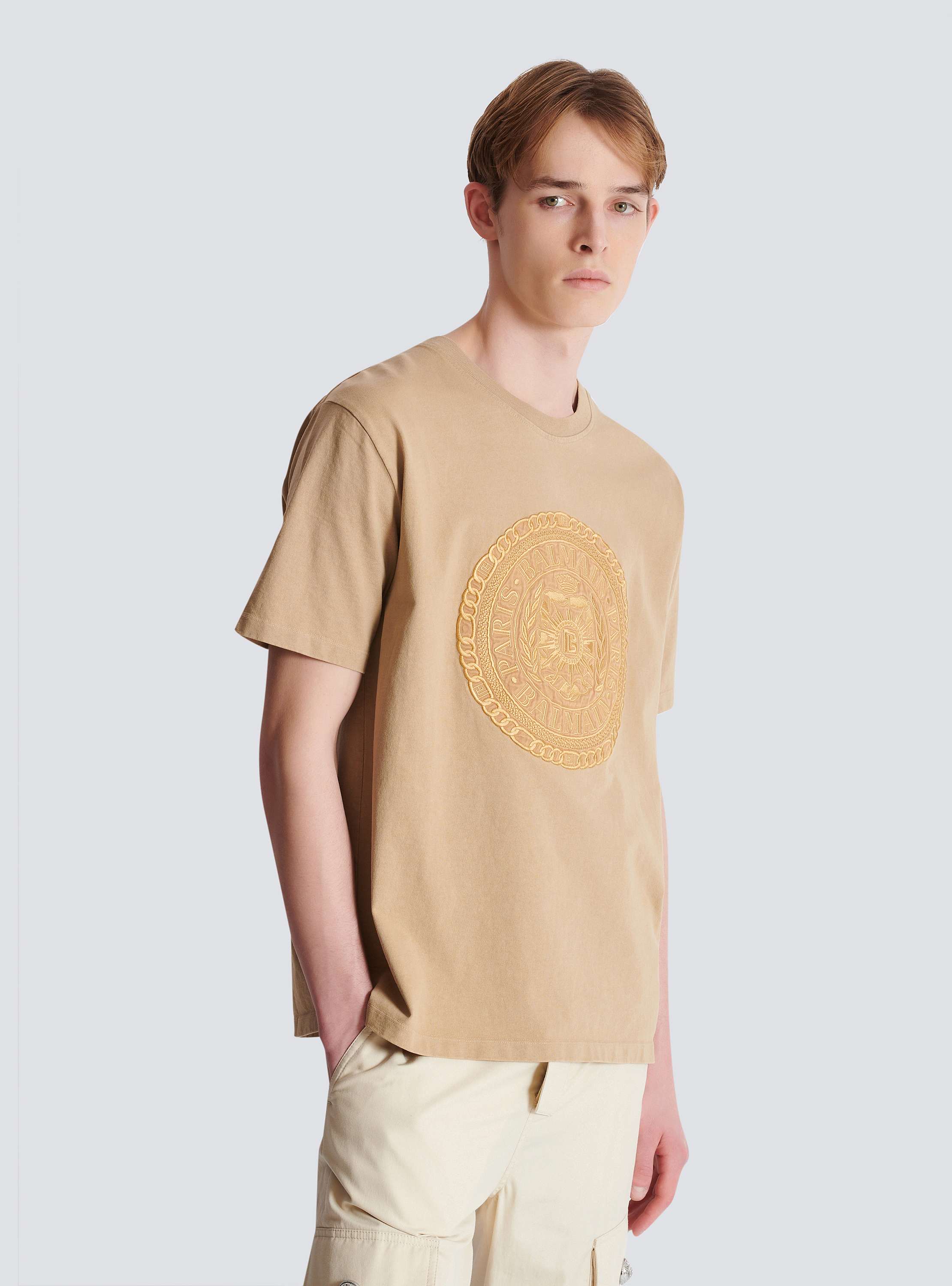Embroidered Balmain Médaille T-shirt