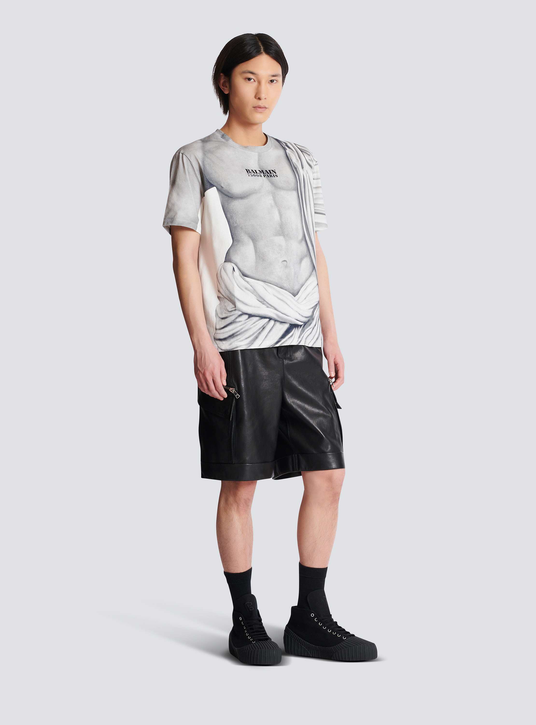 Logo T-shirt with Statue print