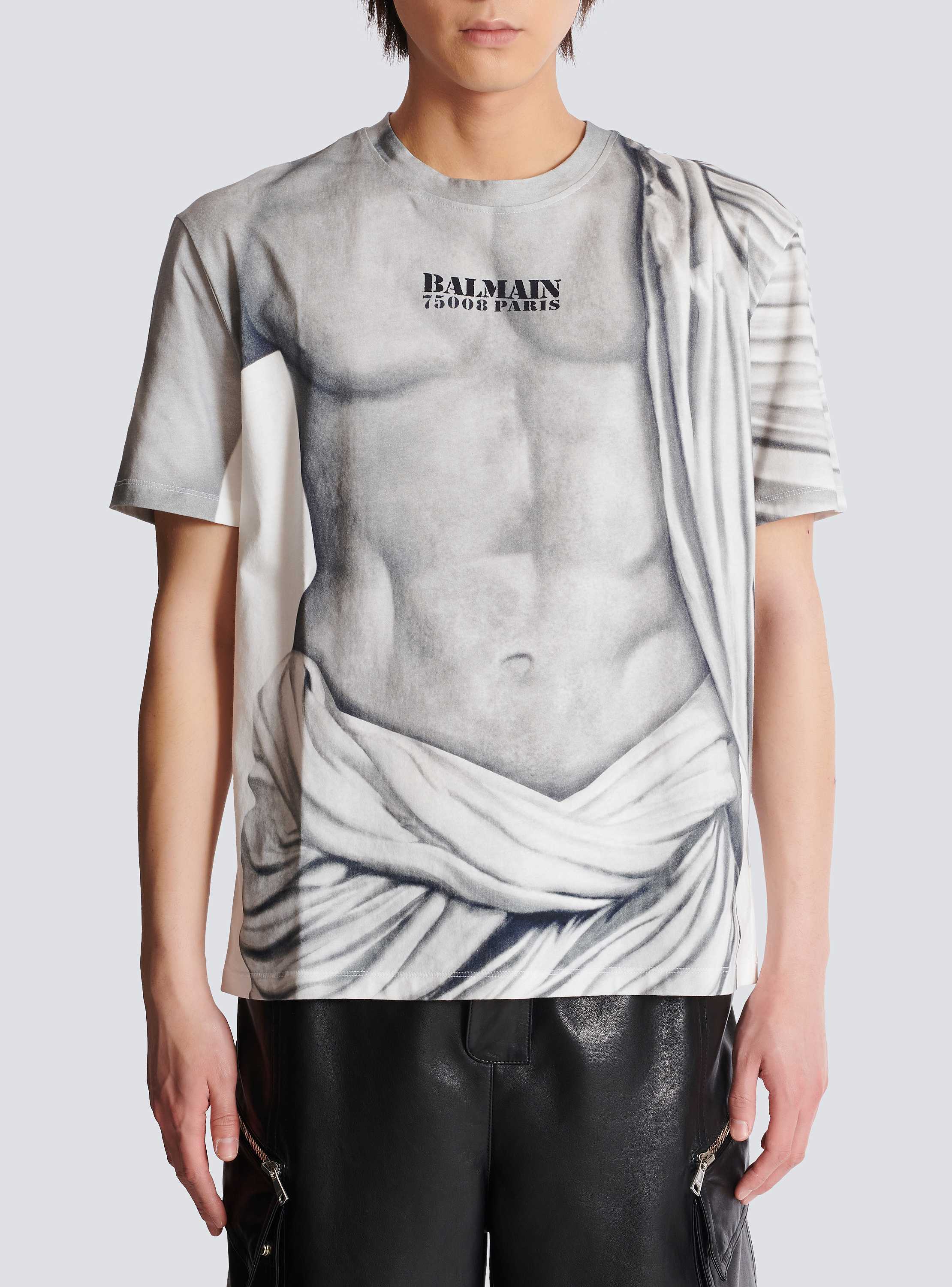 Logo T-shirt with Statue print