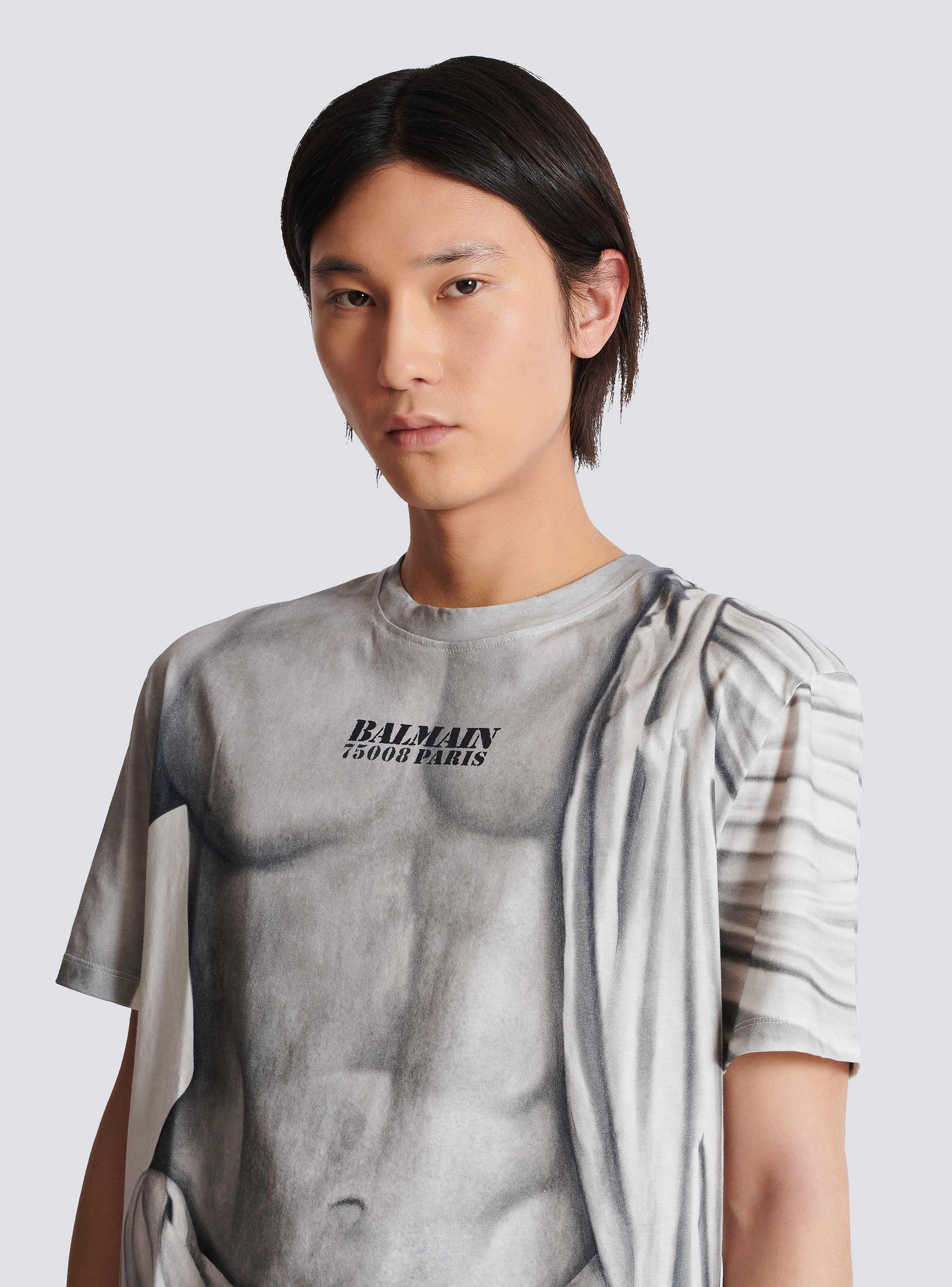 Logo T-shirt with Statue print