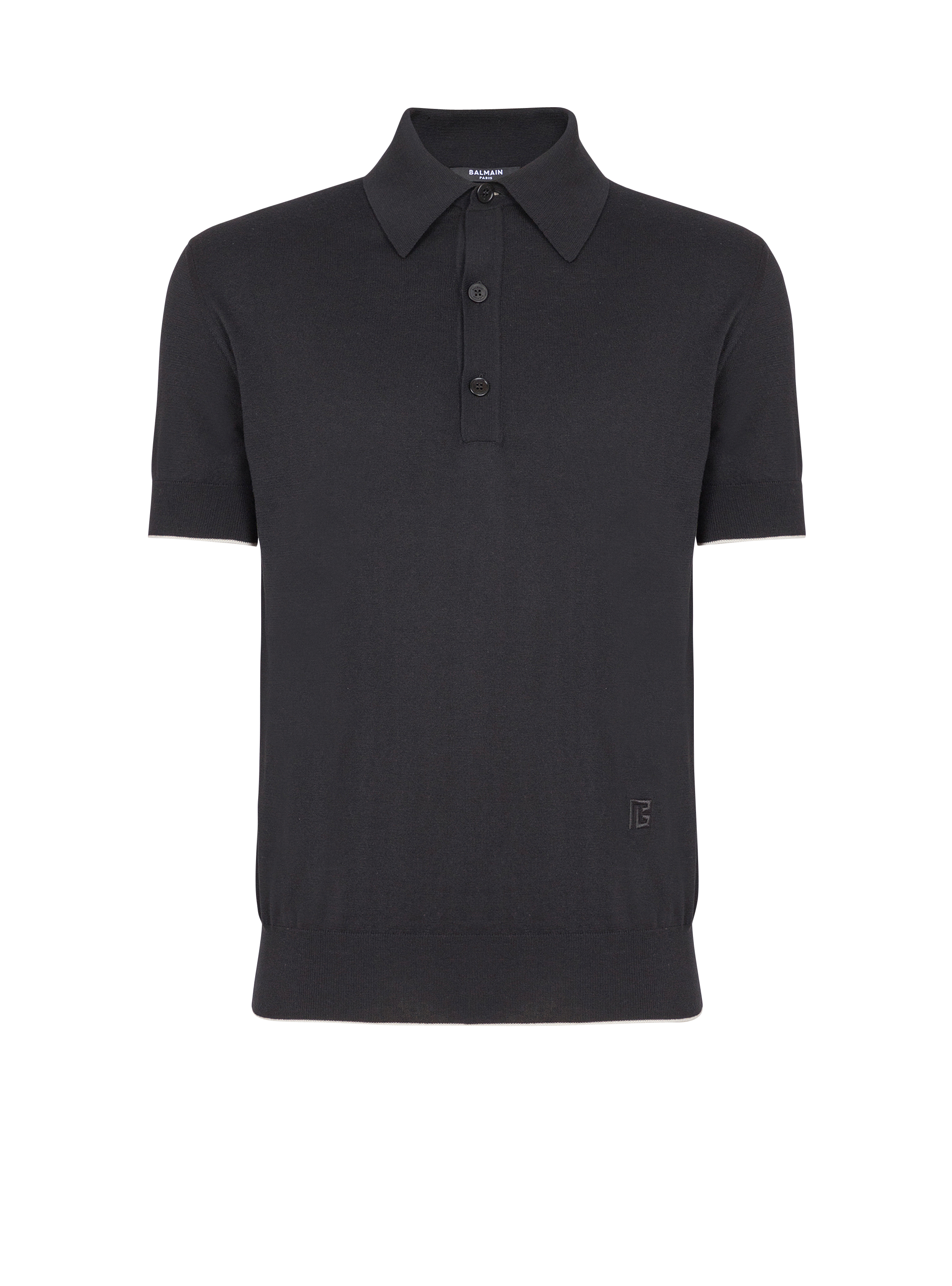 Small Pb Logo Cotton/Silk Knit Polo