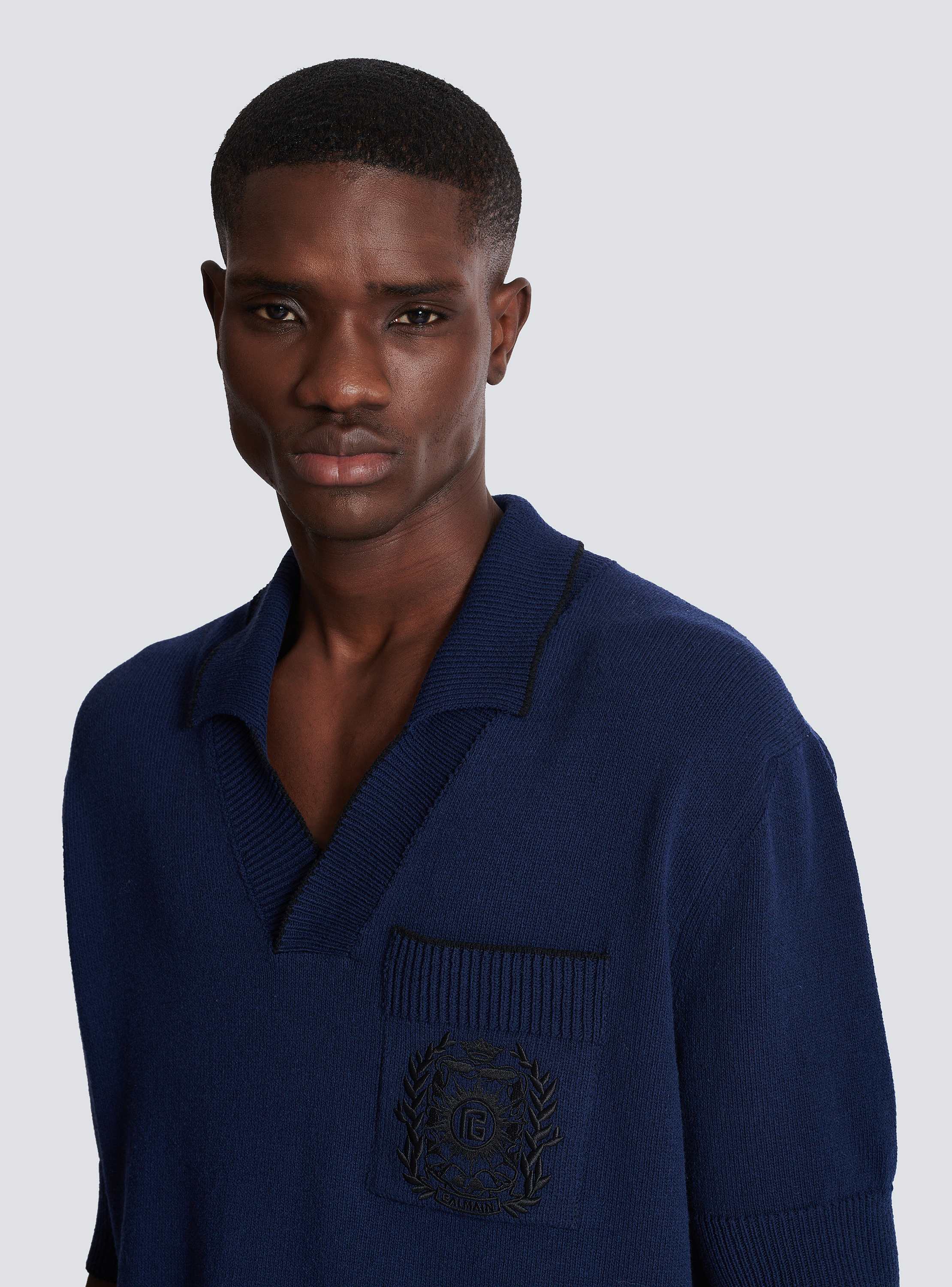 Poloshirt mit Balmain &Eacute;cusson-Stickerei