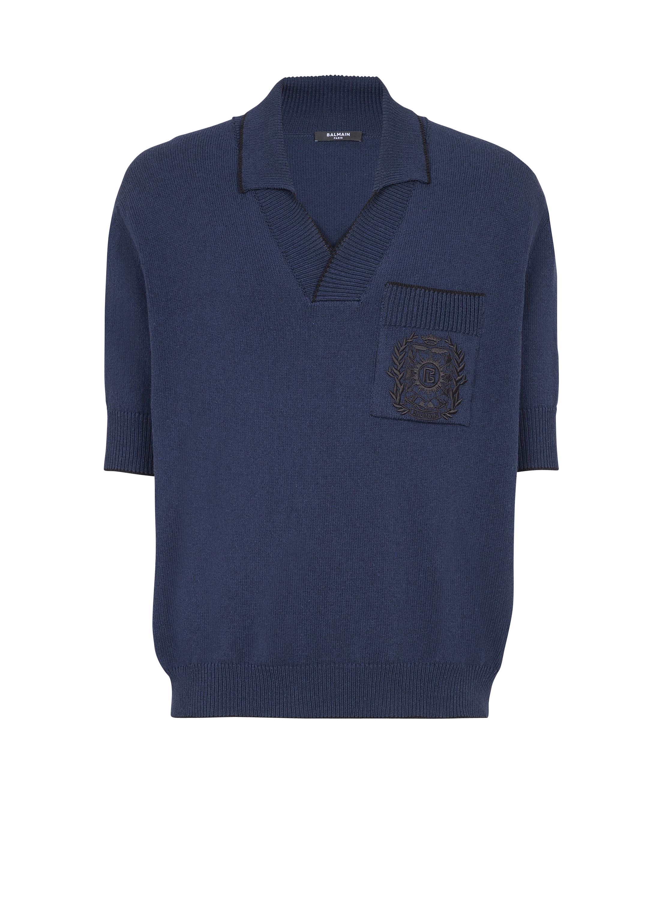 Poloshirt mit Balmain &Eacute;cusson-Stickerei