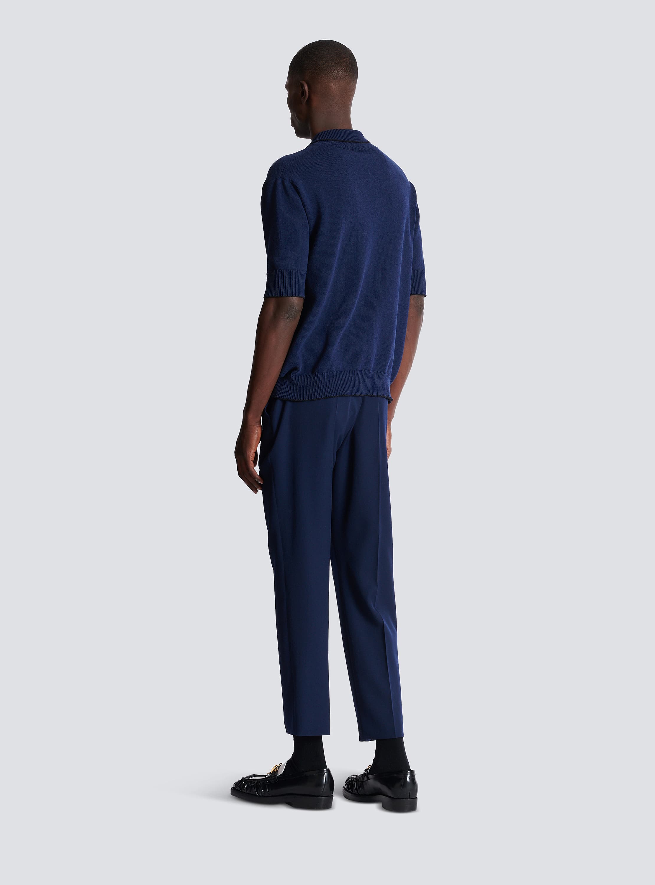 Poloshirt mit Balmain &Eacute;cusson-Stickerei