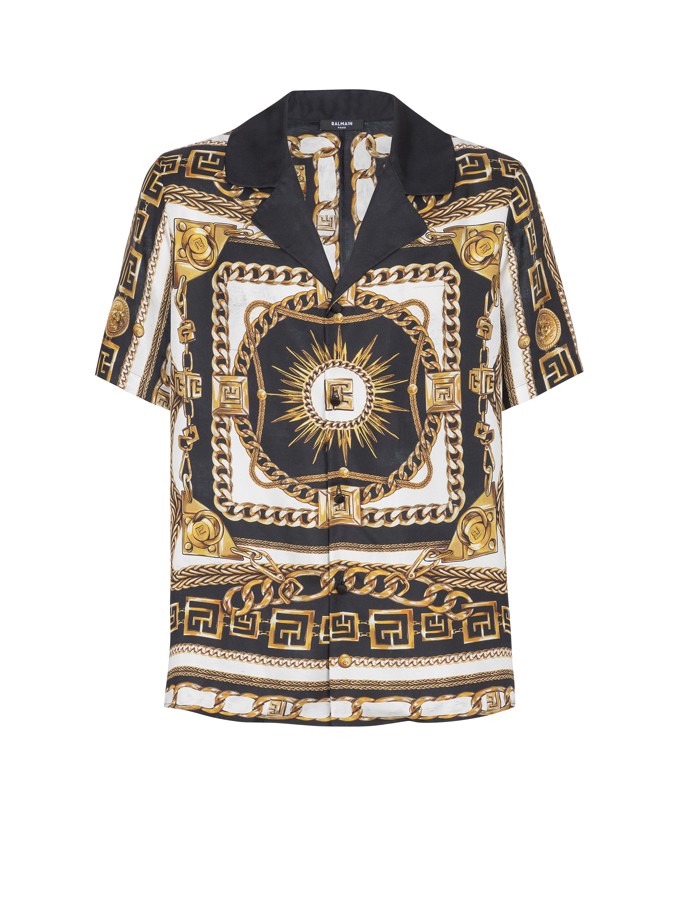 Printed pyjama shirt with Foulard Chaînes pattern