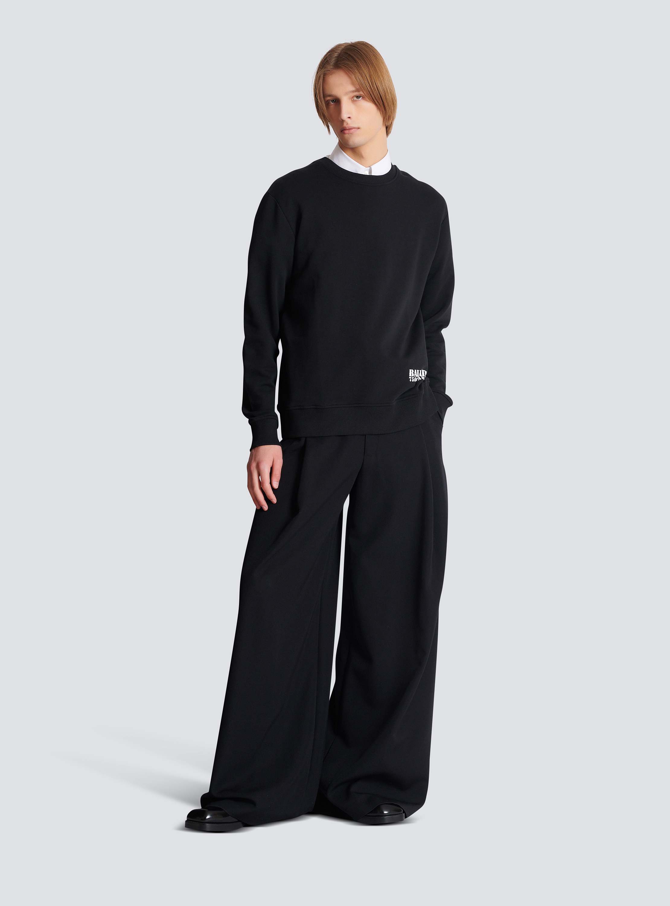 Small Balmain Stamp printed sweatshirt