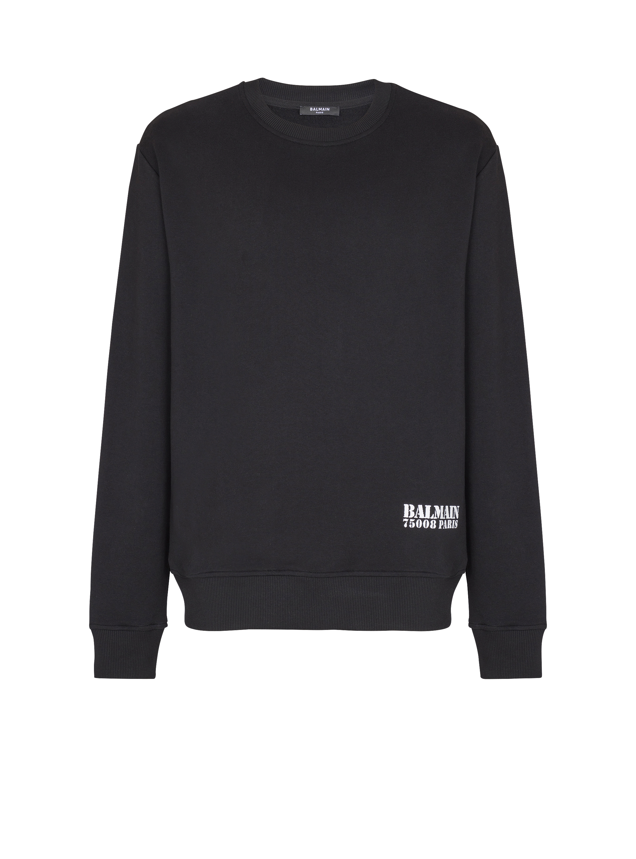 Sweatshirt mit Small Balmain Stamp-Print
