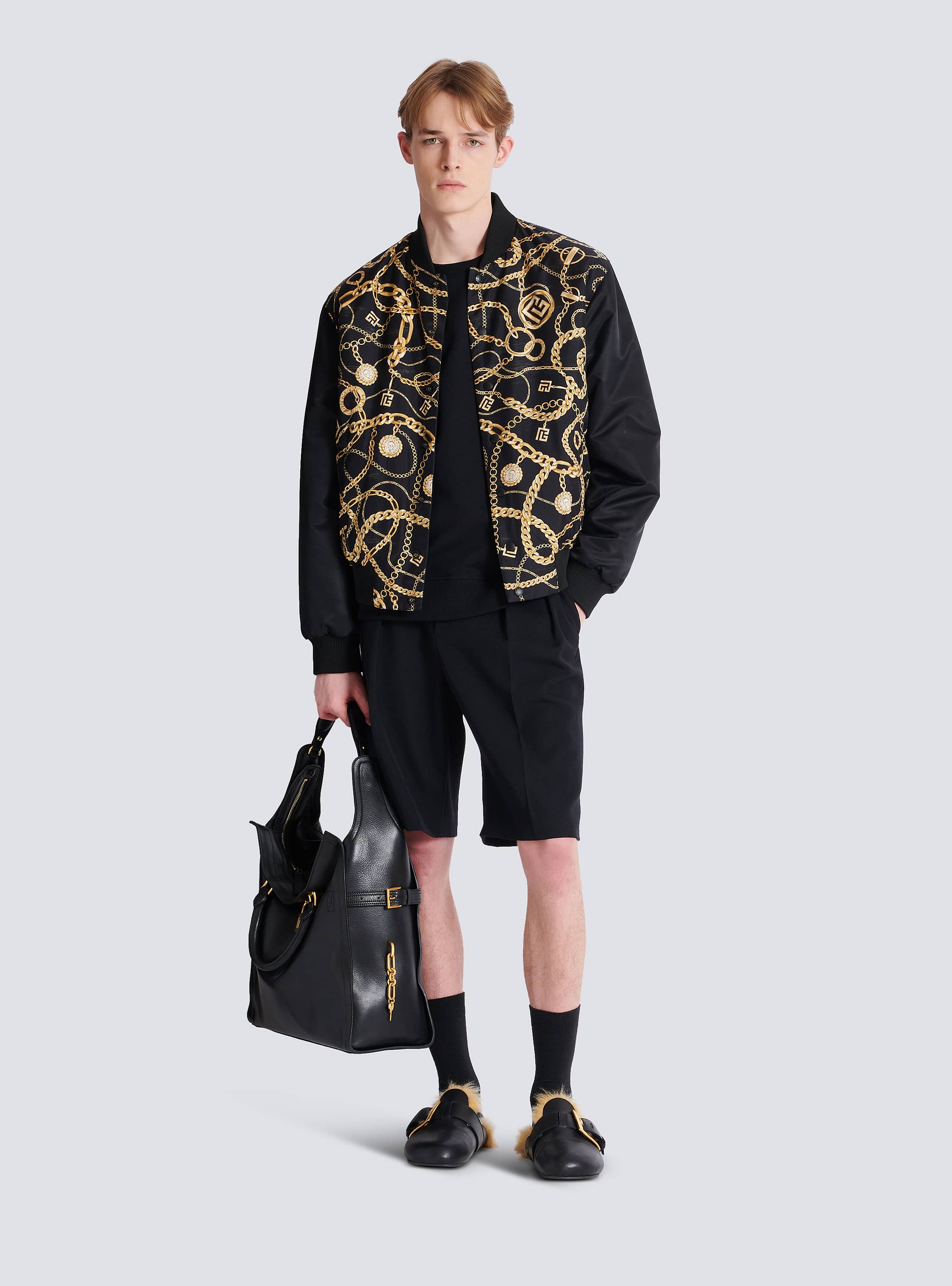 Sweater with Chain Lion buttons - Men | BALMAIN