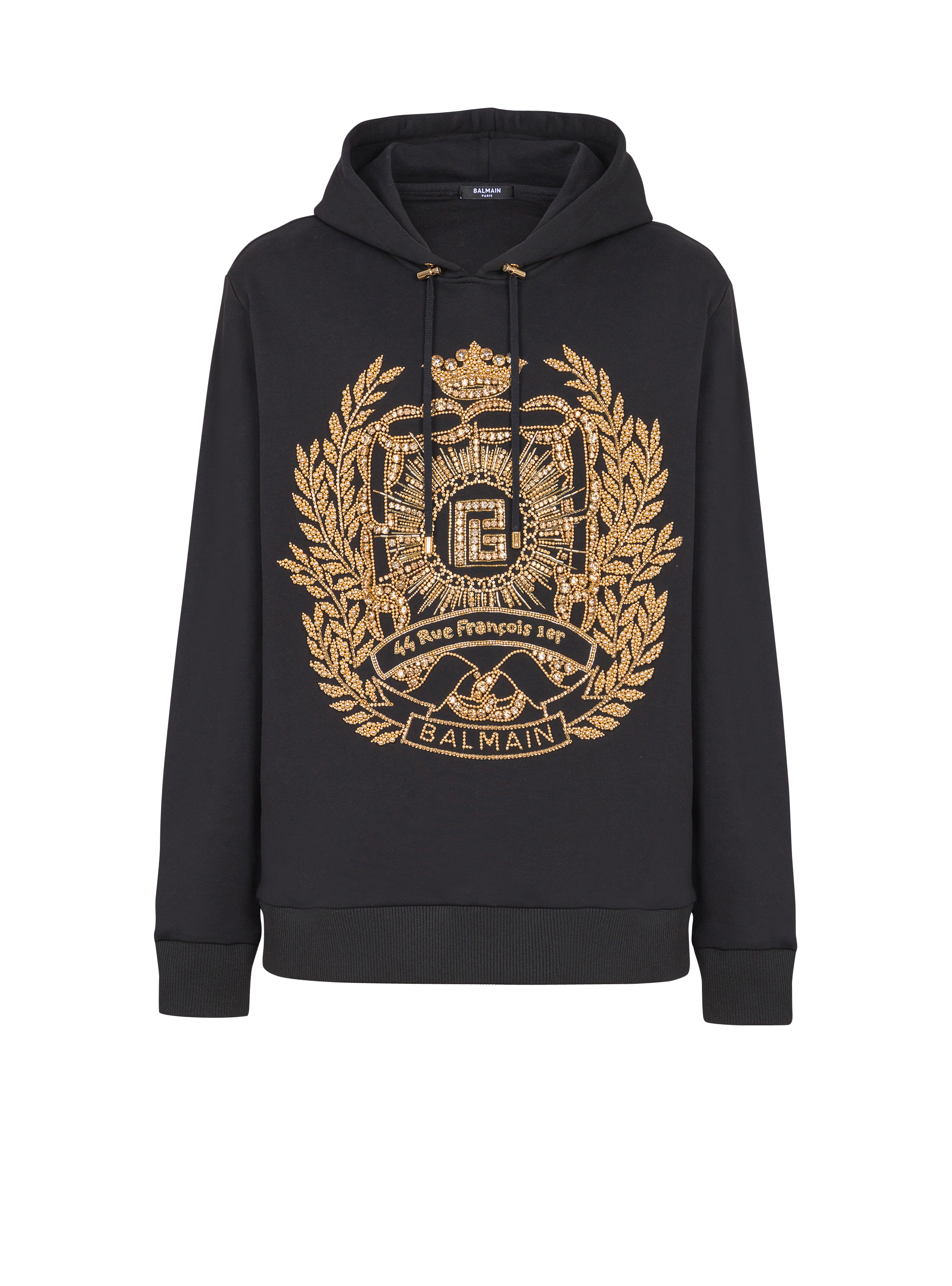 Balmain Écusson embroidered hoodie