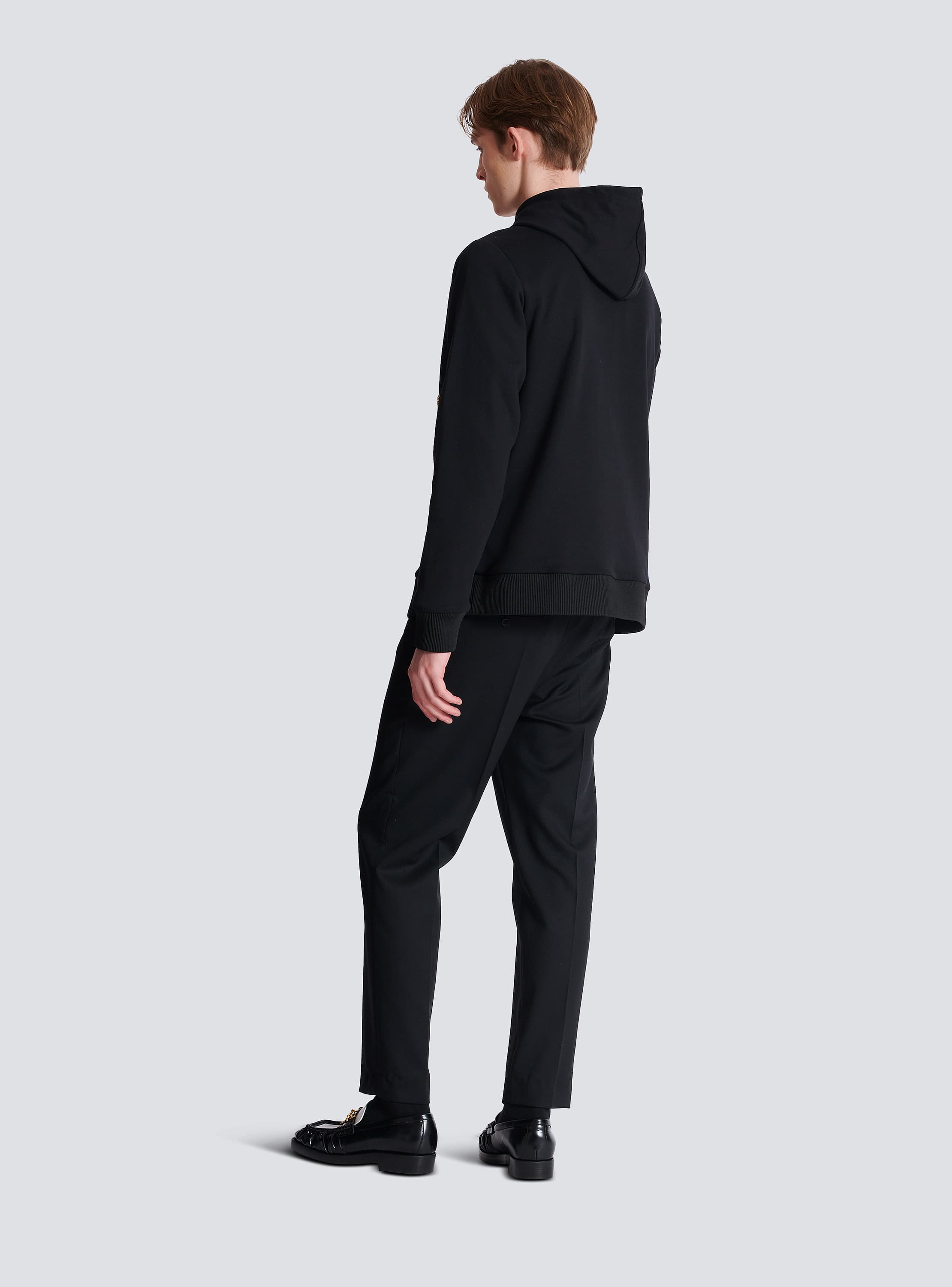 BALMAIN☆Balmain Ecusson刺しゅう入り フーディー Balmain Écusson刺しゅう入りフーディー - Men | BALMAIN