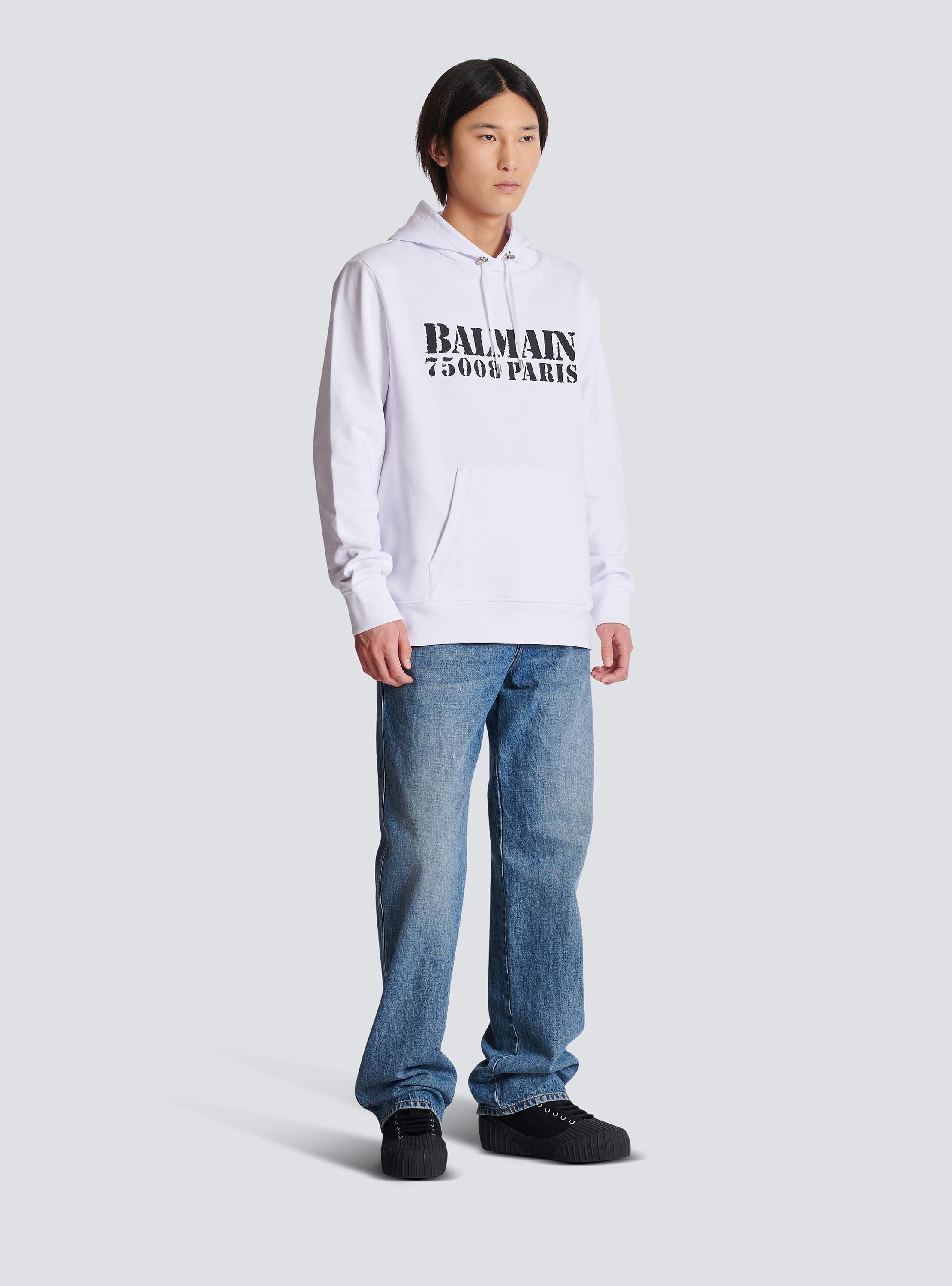 パーカー・フーディ Balmain Graphic-Print Hoodie Balmain printed hoodie - Men | BALMAIN