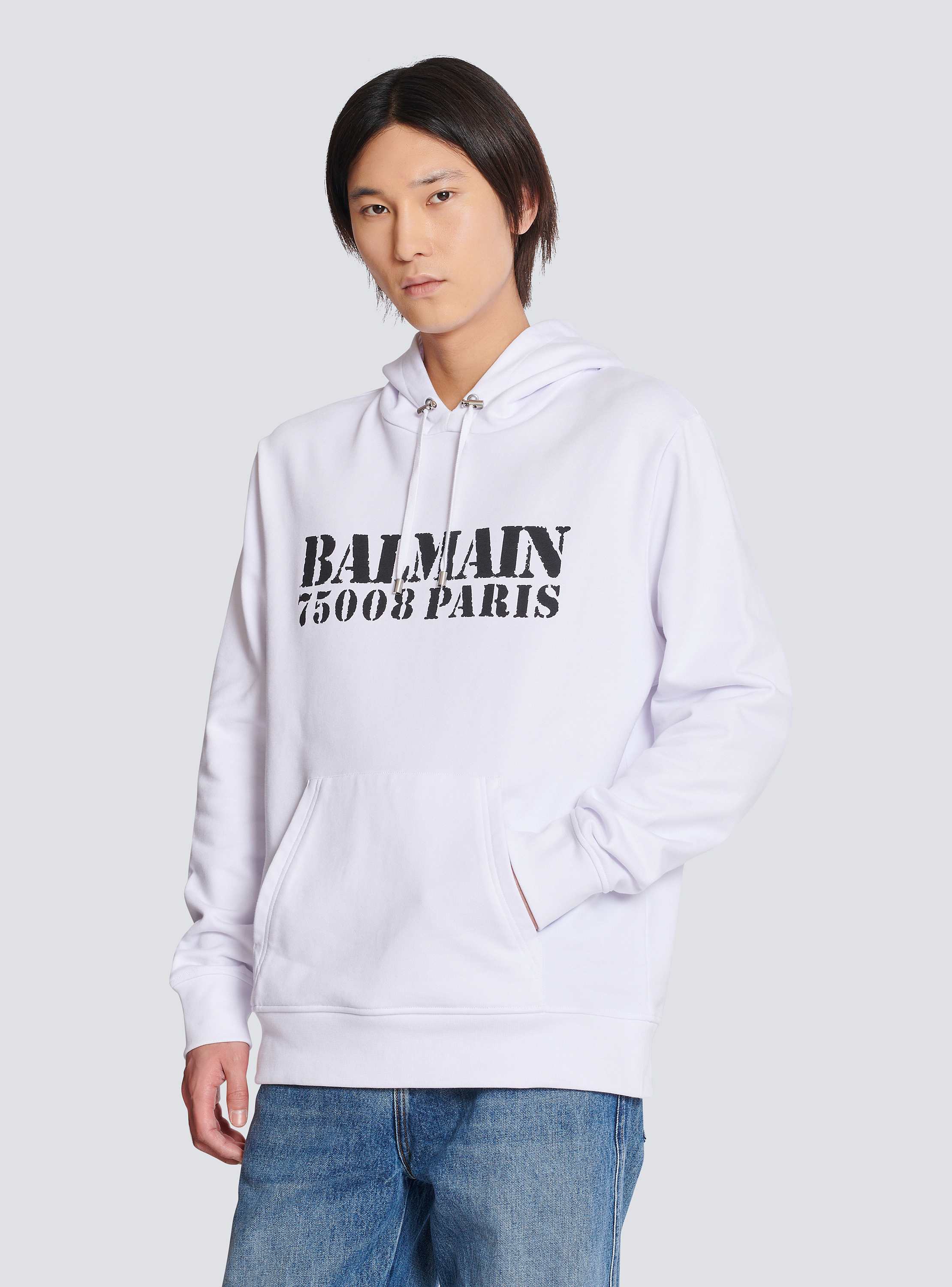 Balmain Stamp printed hoodie