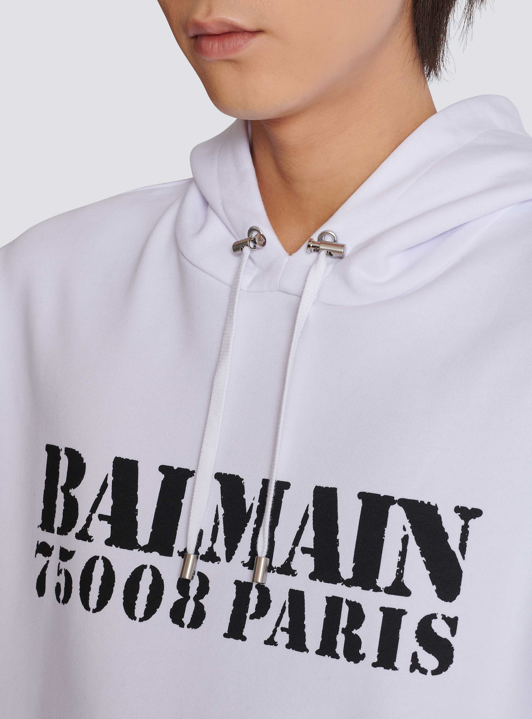 Balmain Stamp printed hoodie - Men | BALMAIN