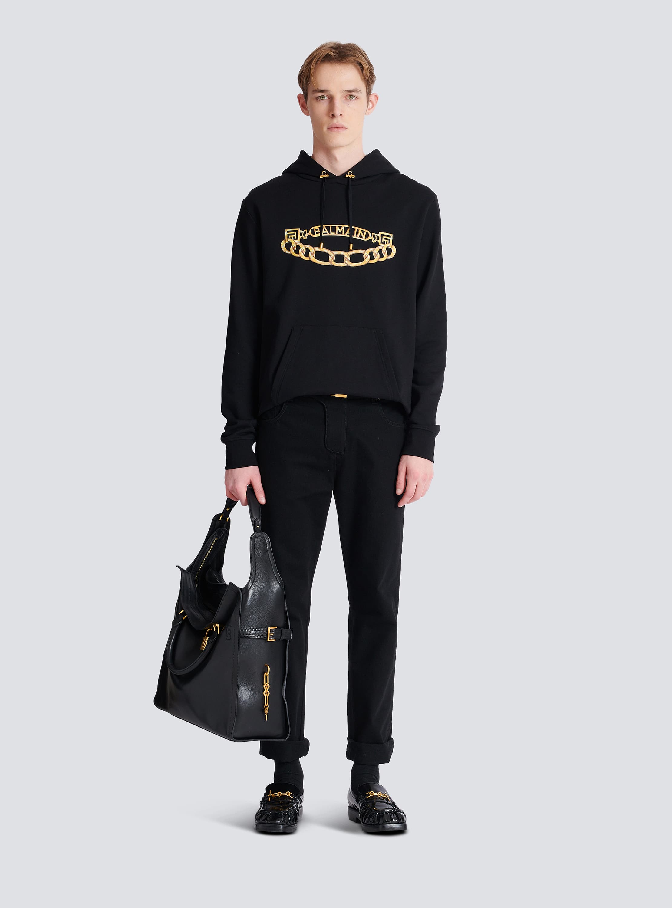 Balmain Chain Logo Hoodie