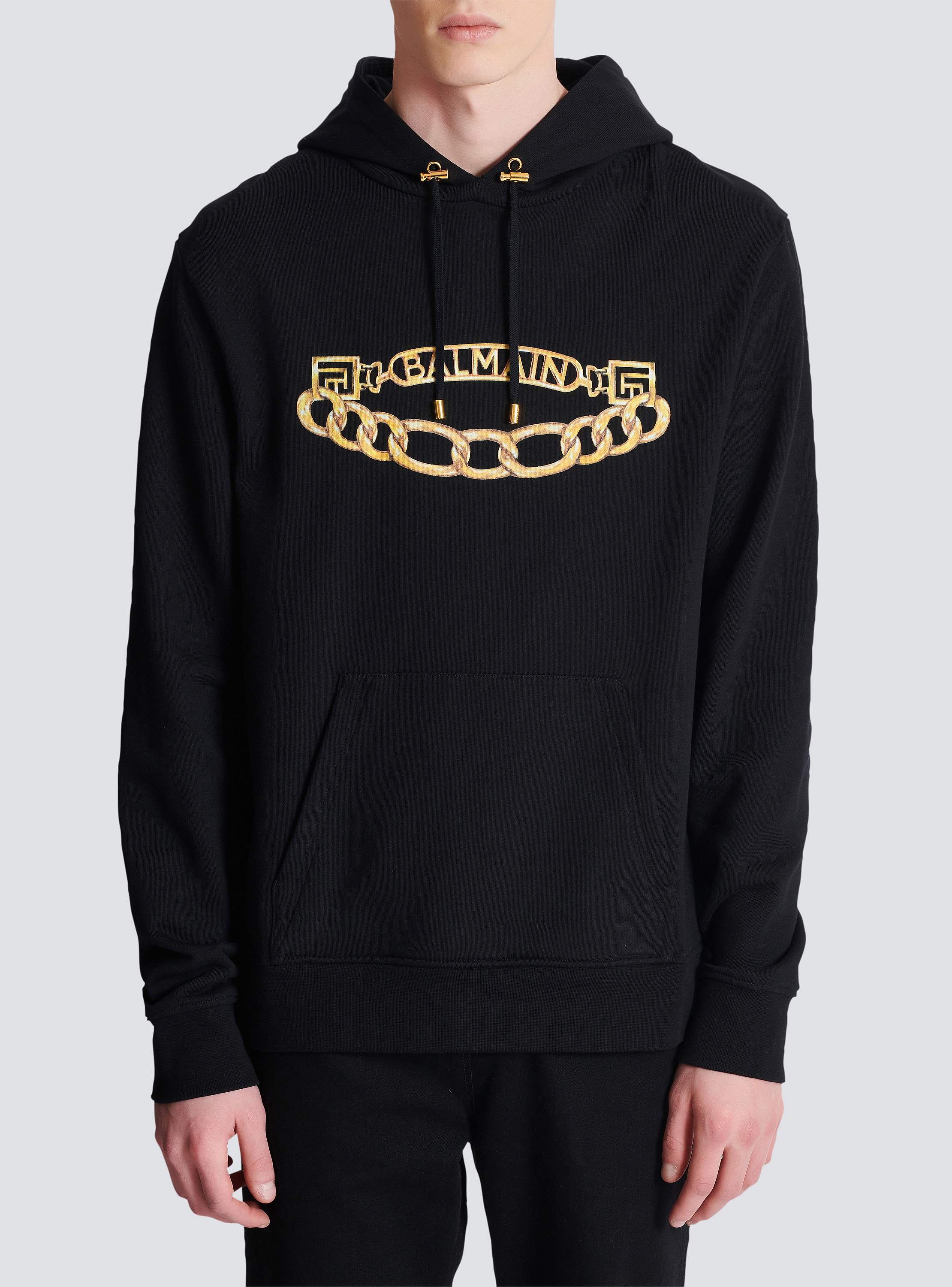 Balmain Chain Logo Hoodie