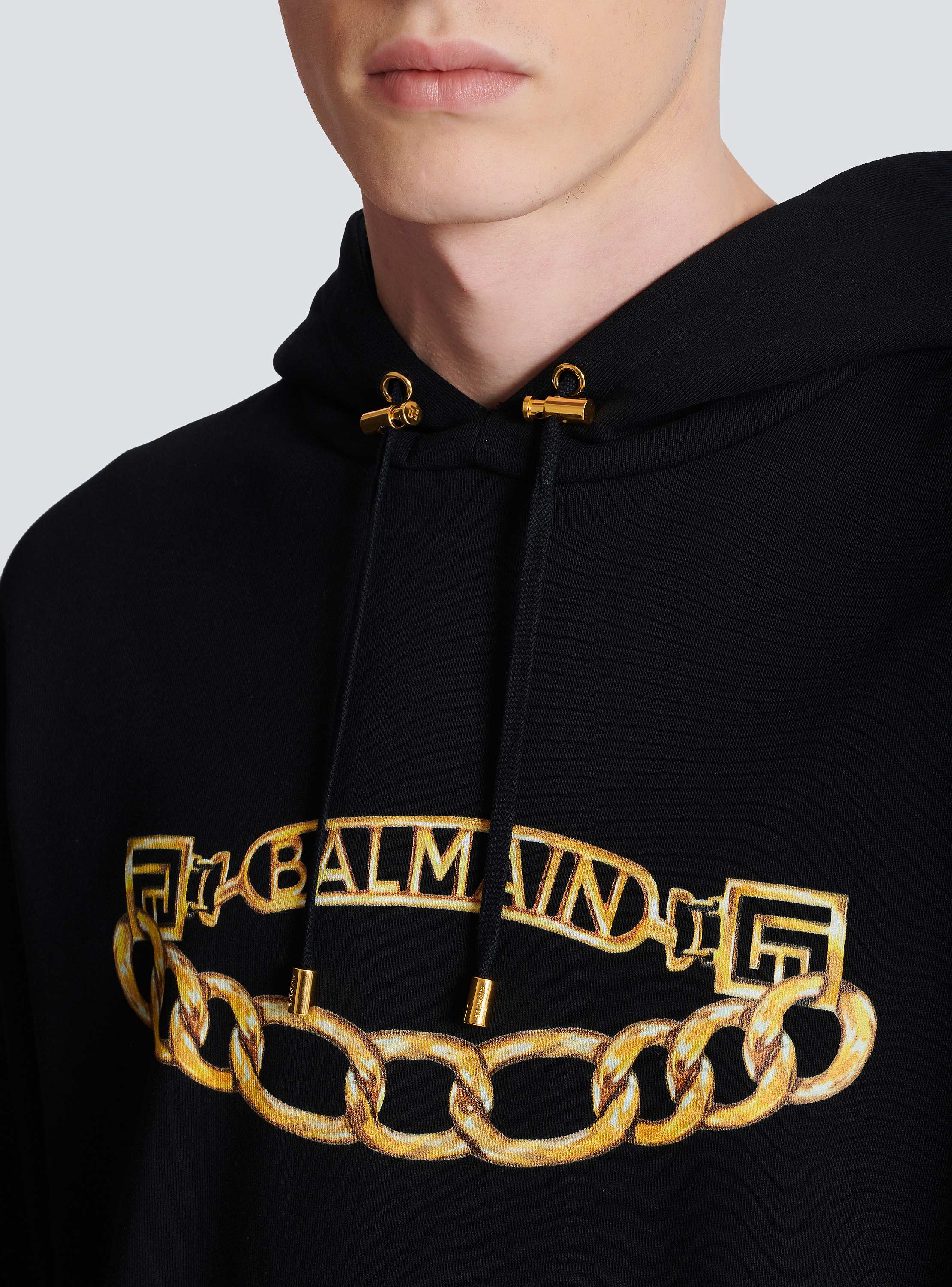 Balmain Chain Logo Hoodie