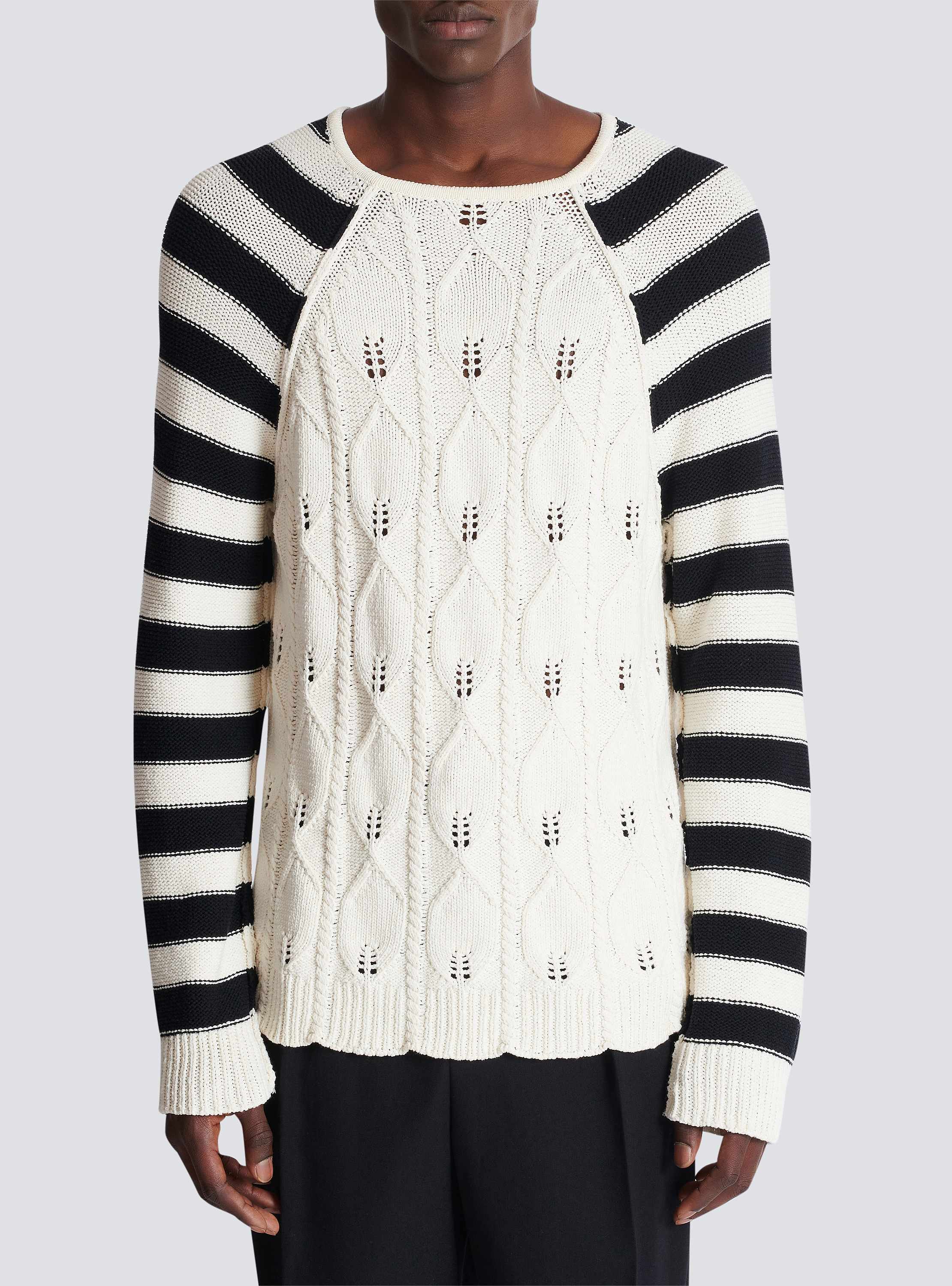 Cable knit jumper