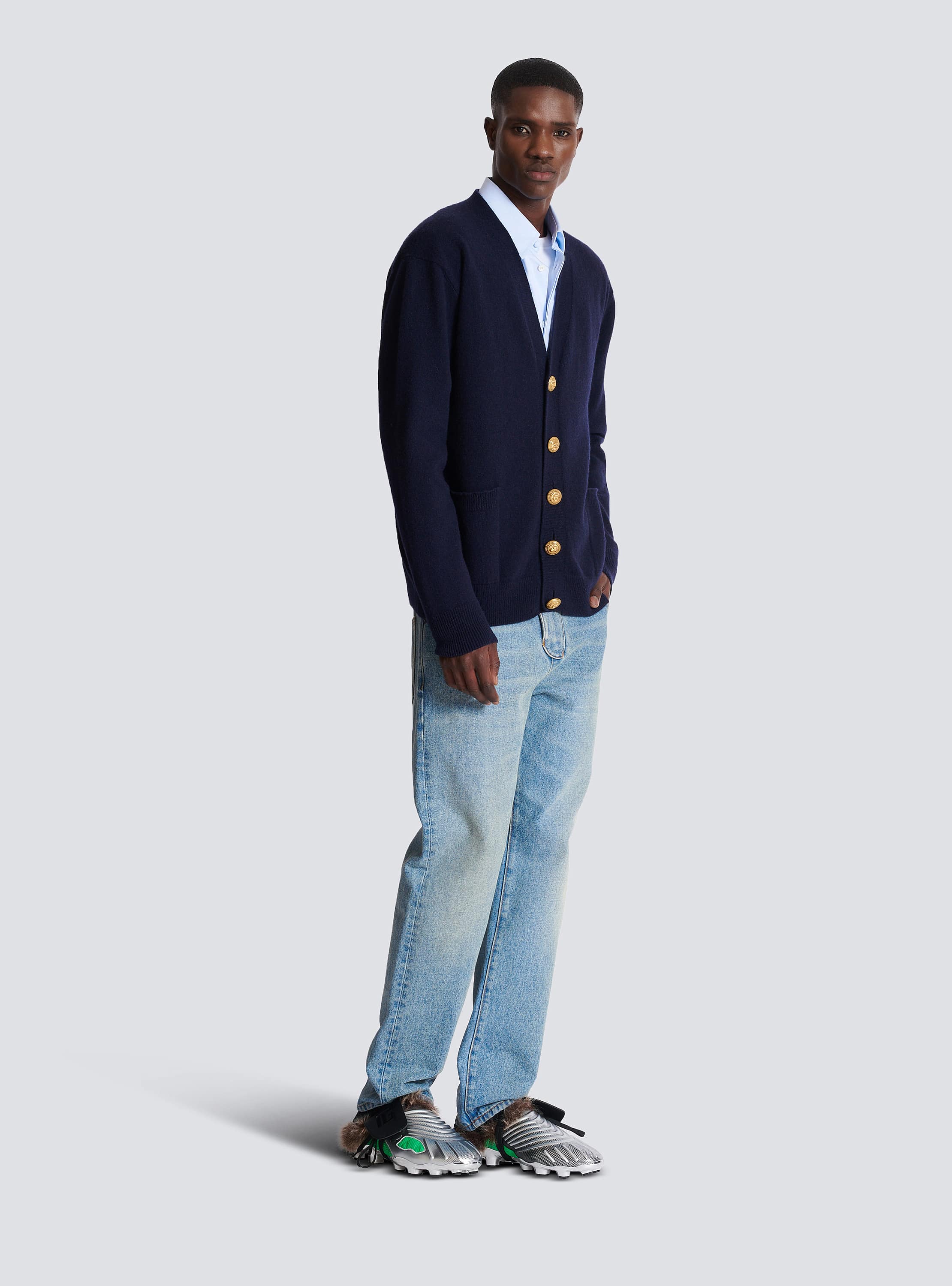 Eco-cashmere cardigan