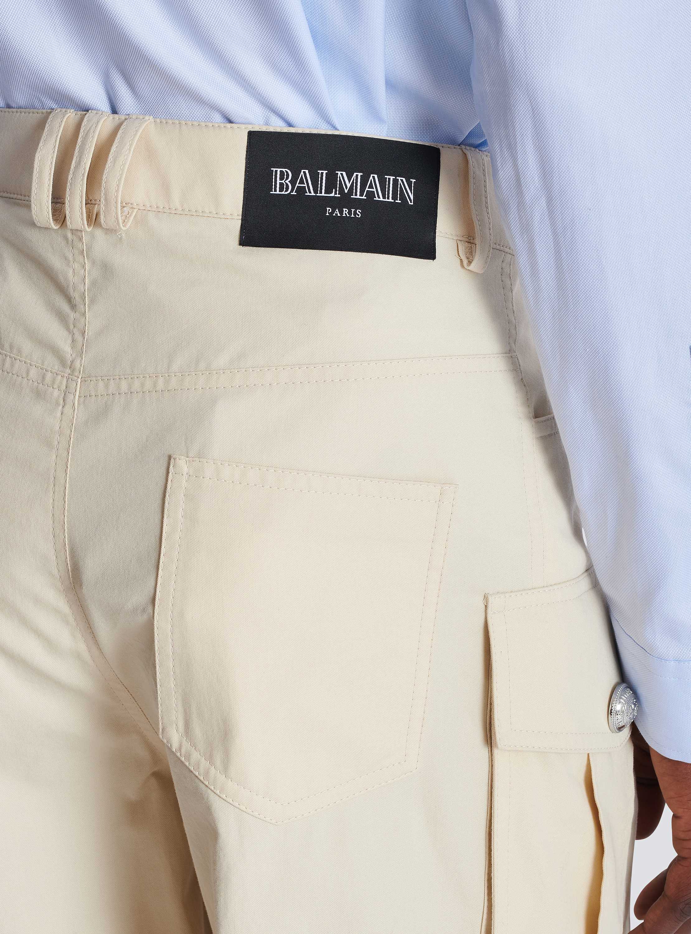 Cotton cargo Bermuda shorts