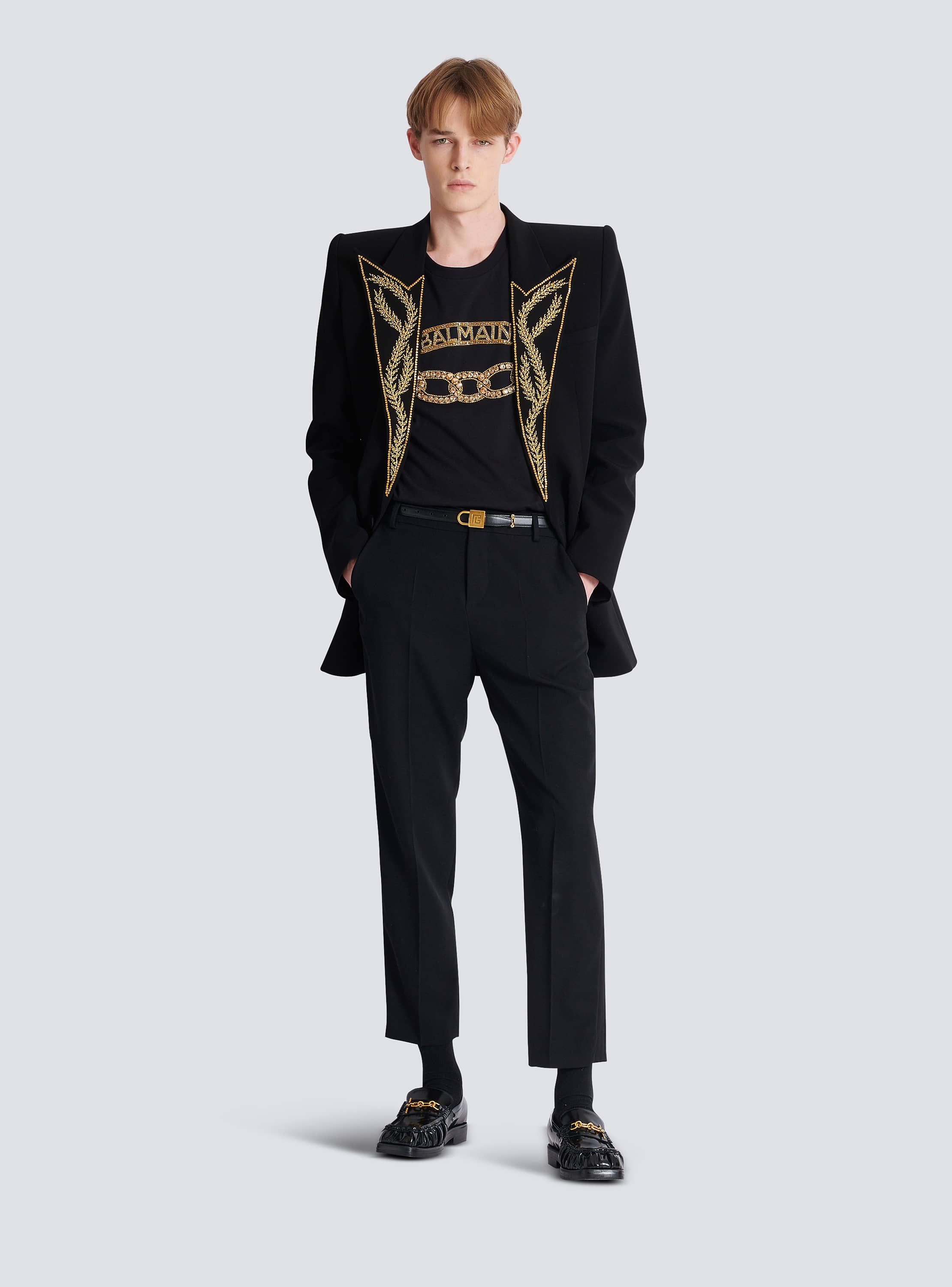 Straight Tailored Gdp/Satin Band Pants