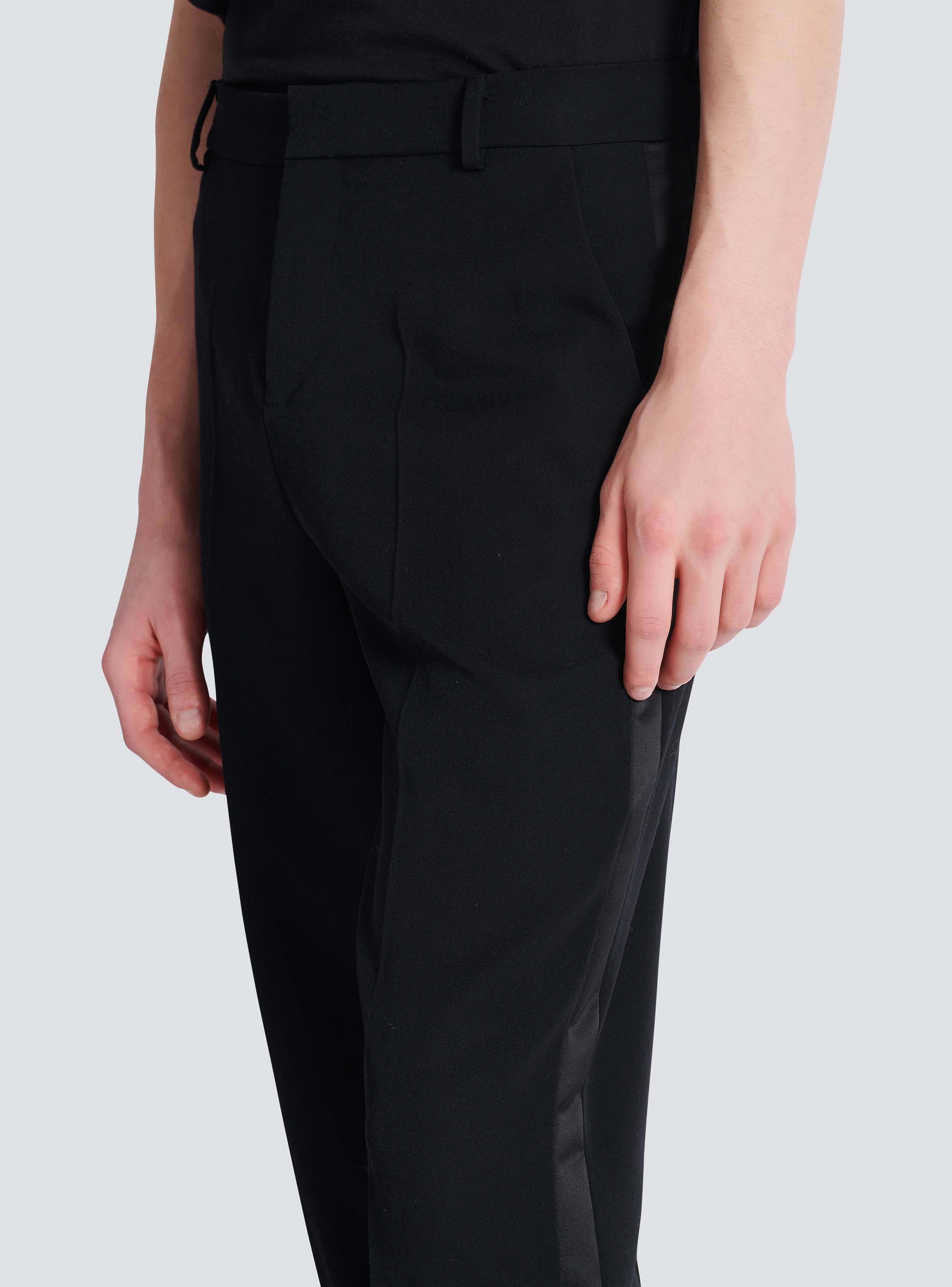Straight Tailored Gdp/Satin Band Pants