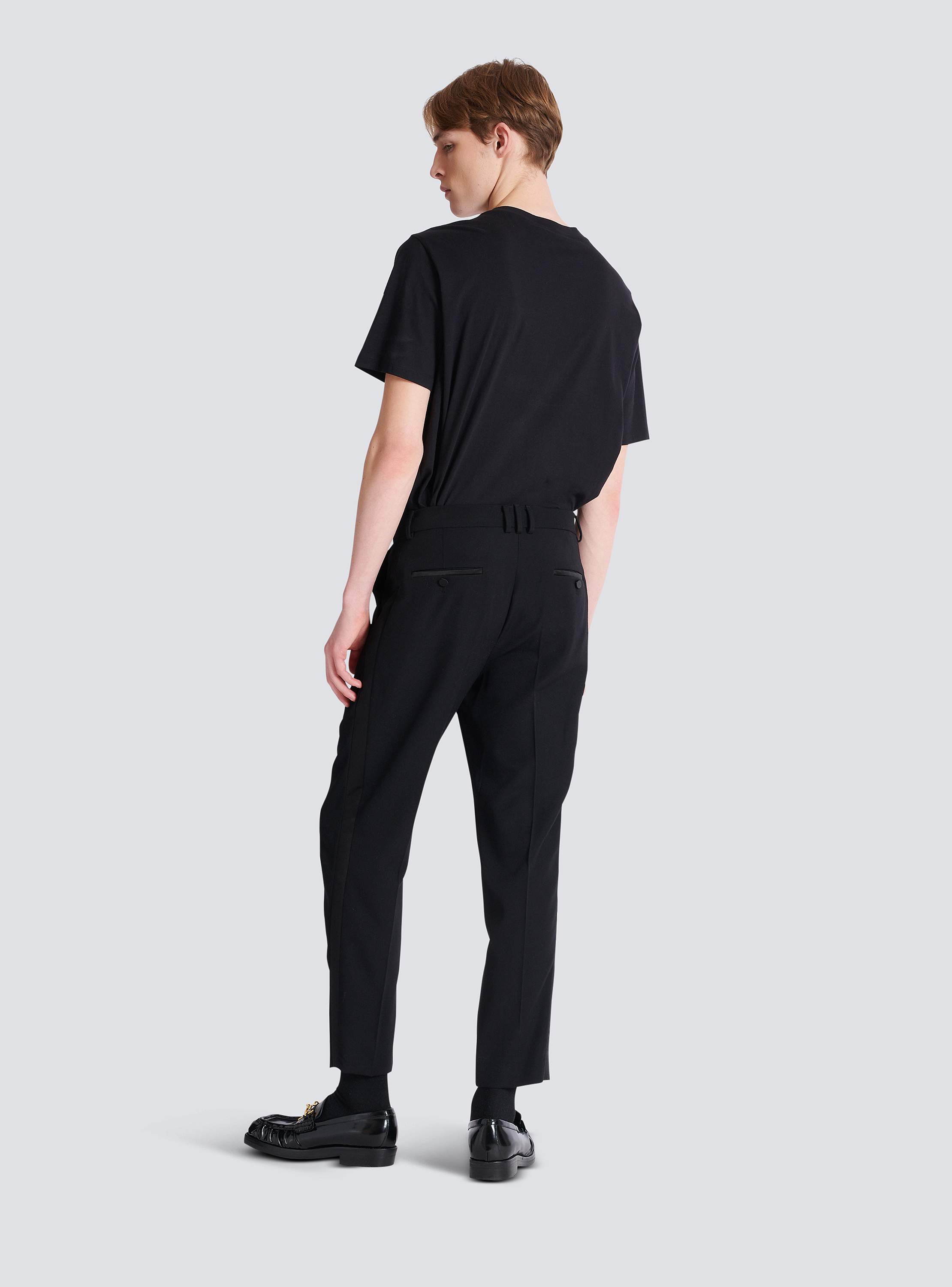 Straight Tailored Gdp/Satin Band Pants