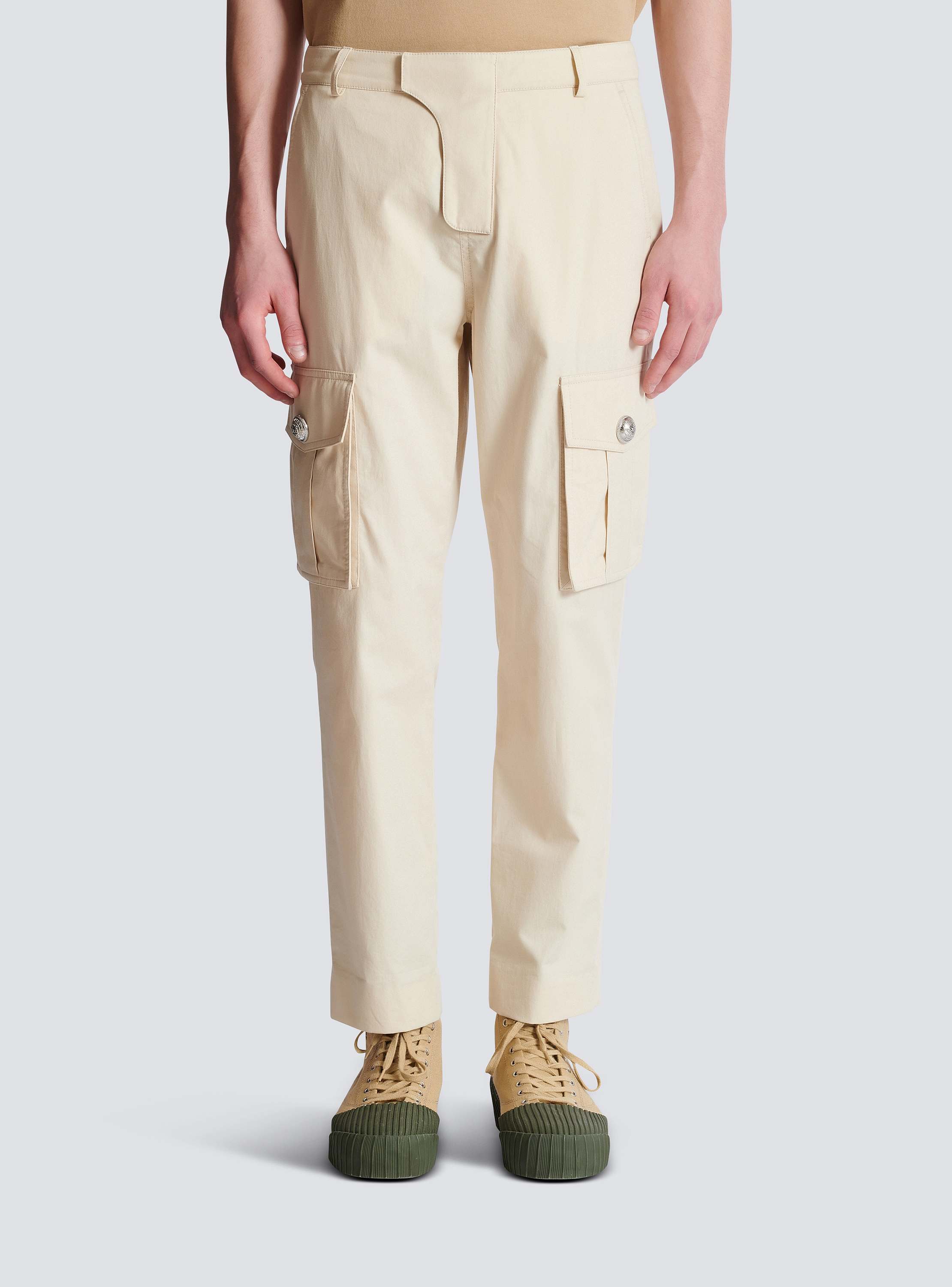 Cotton cargo trousers