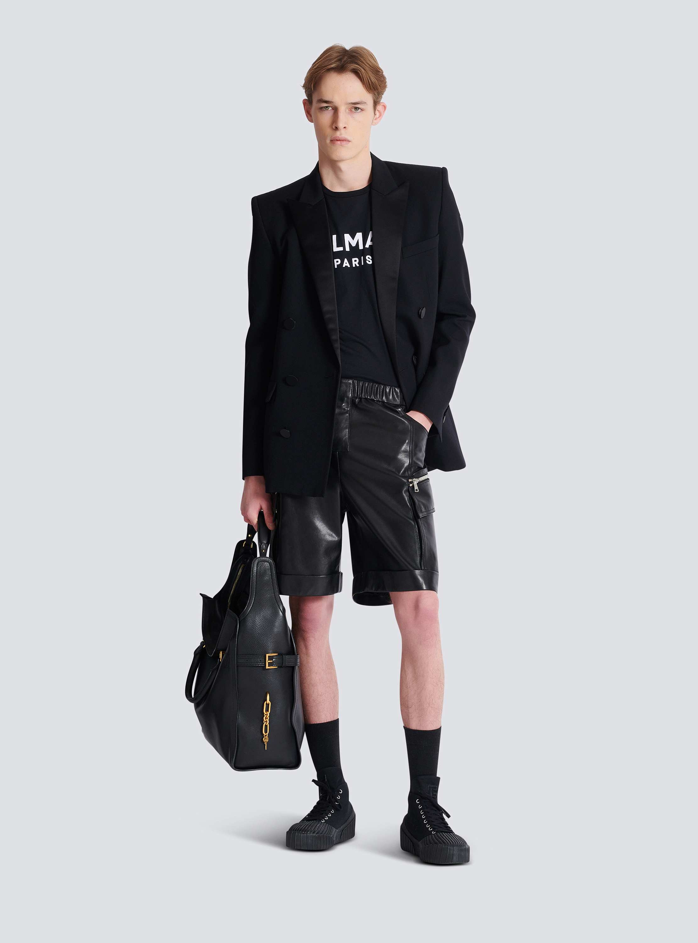 ショートパンツ MSGM FW22 FAUX LEATHER BERMUDA SHORTS (3341MDB04_22761514) MSGM FW22 FAUX LEATHER BERMUDA SHORTS (3341MDB04_22761502