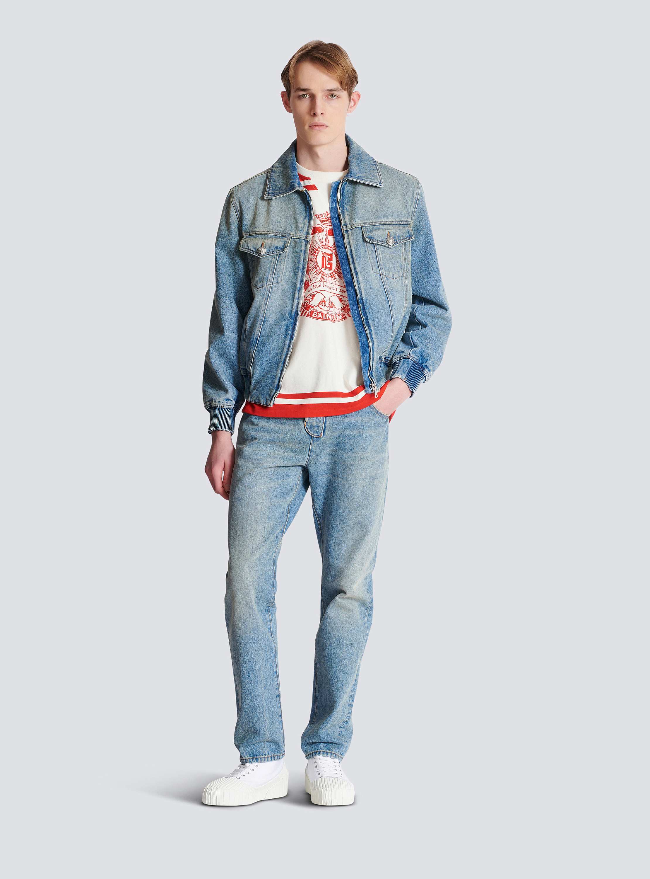 楽天市場】balmain（素材（生地・毛糸）デニム）（コート