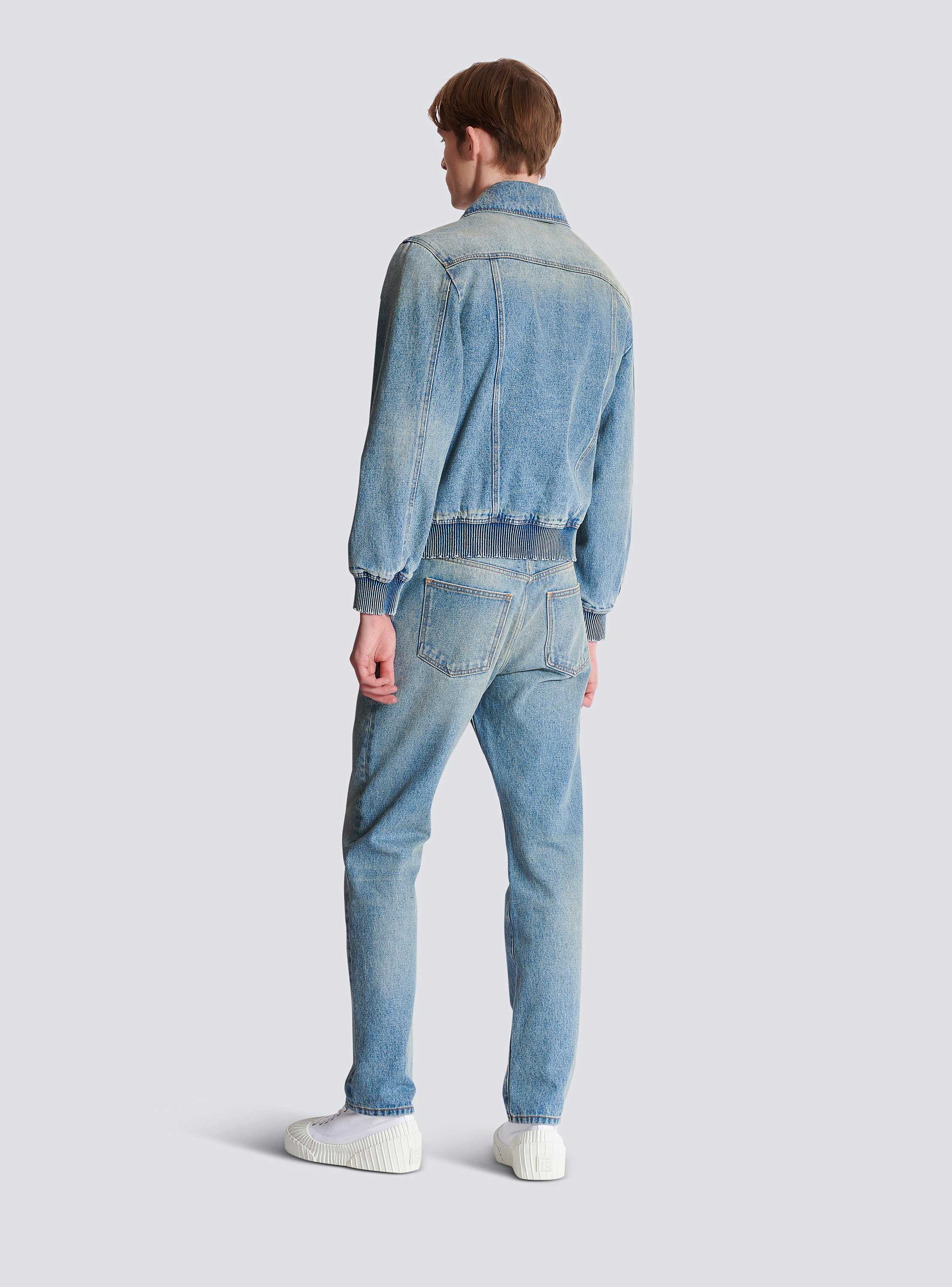 ブルーデニム製 ライニング付きジャケット - Men | BALMAIN