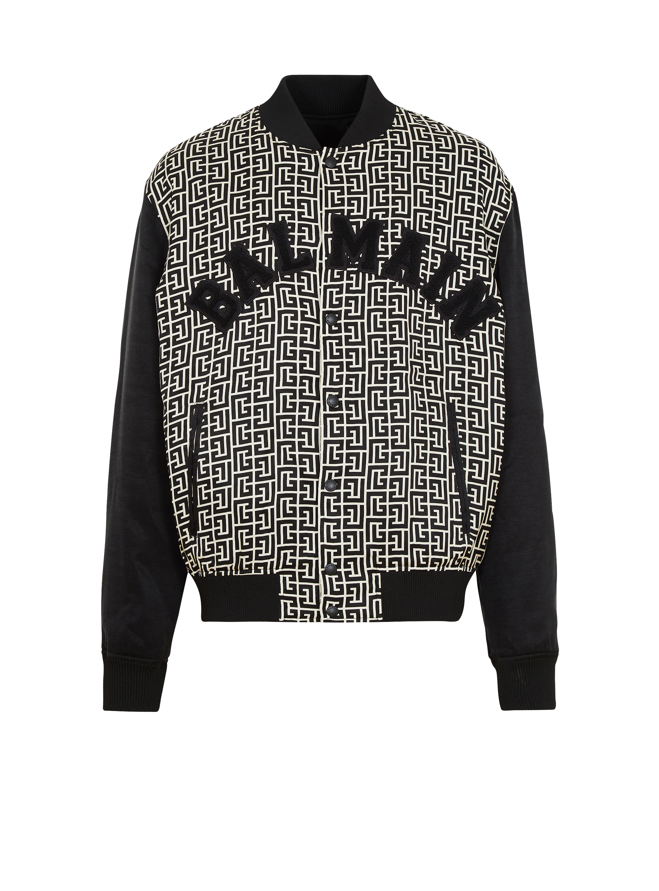 Varsity monogrammed jacket with patches
