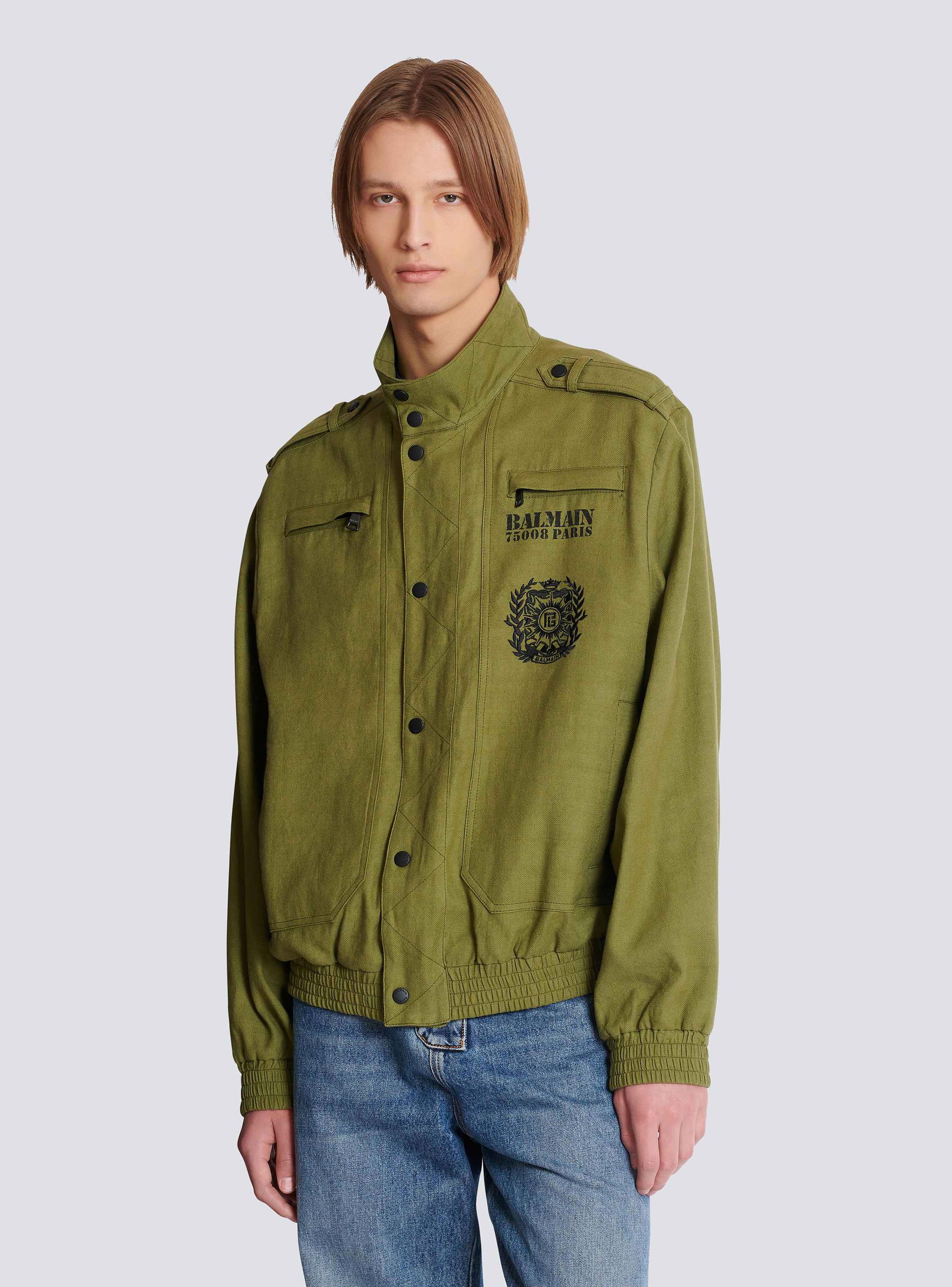 Cotton aviator-style jacket - Men | BALMAIN
